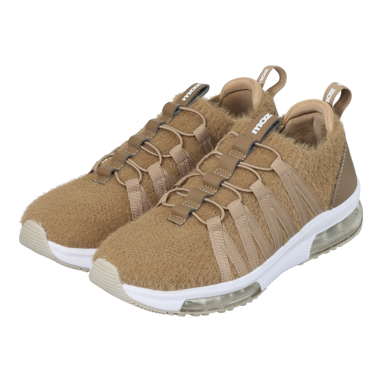 モズ ふわふわニット使用 ダブルエアソール 軽量スニーカー