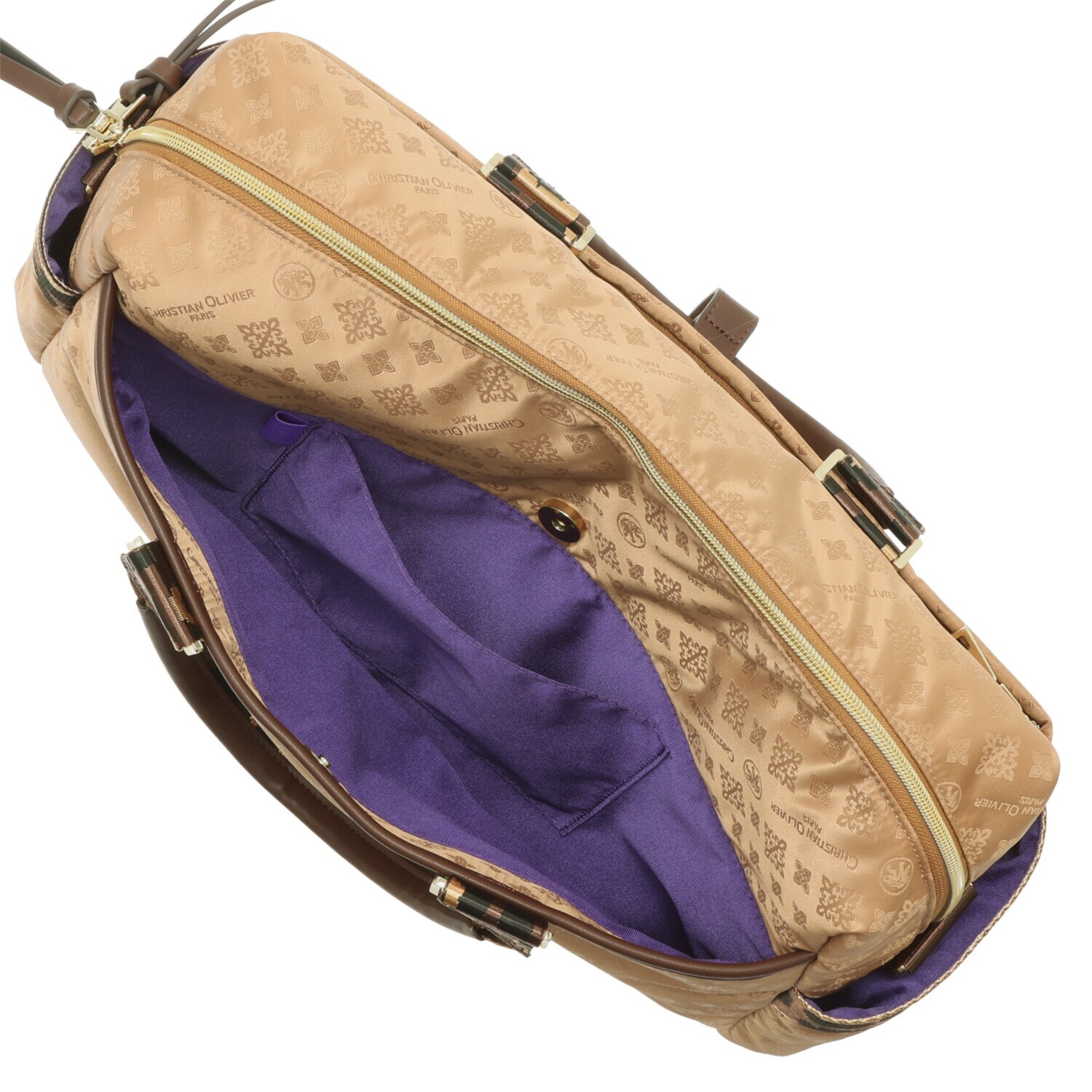 クリスチャン　オリビエ はっ水ジャガード ソフトボンディング ２ウェイボストンバッグ