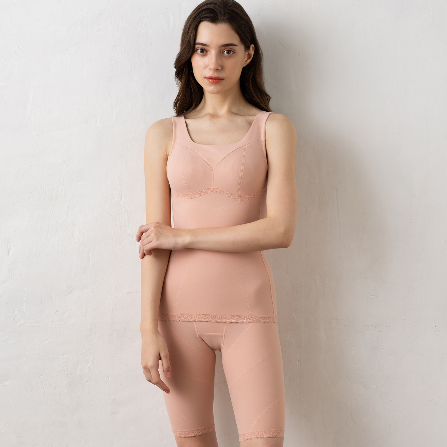 美人工房 消臭・やわらか裏起毛 いい肌あったか 立体的にヒップメイク ロングガードル２枚セット