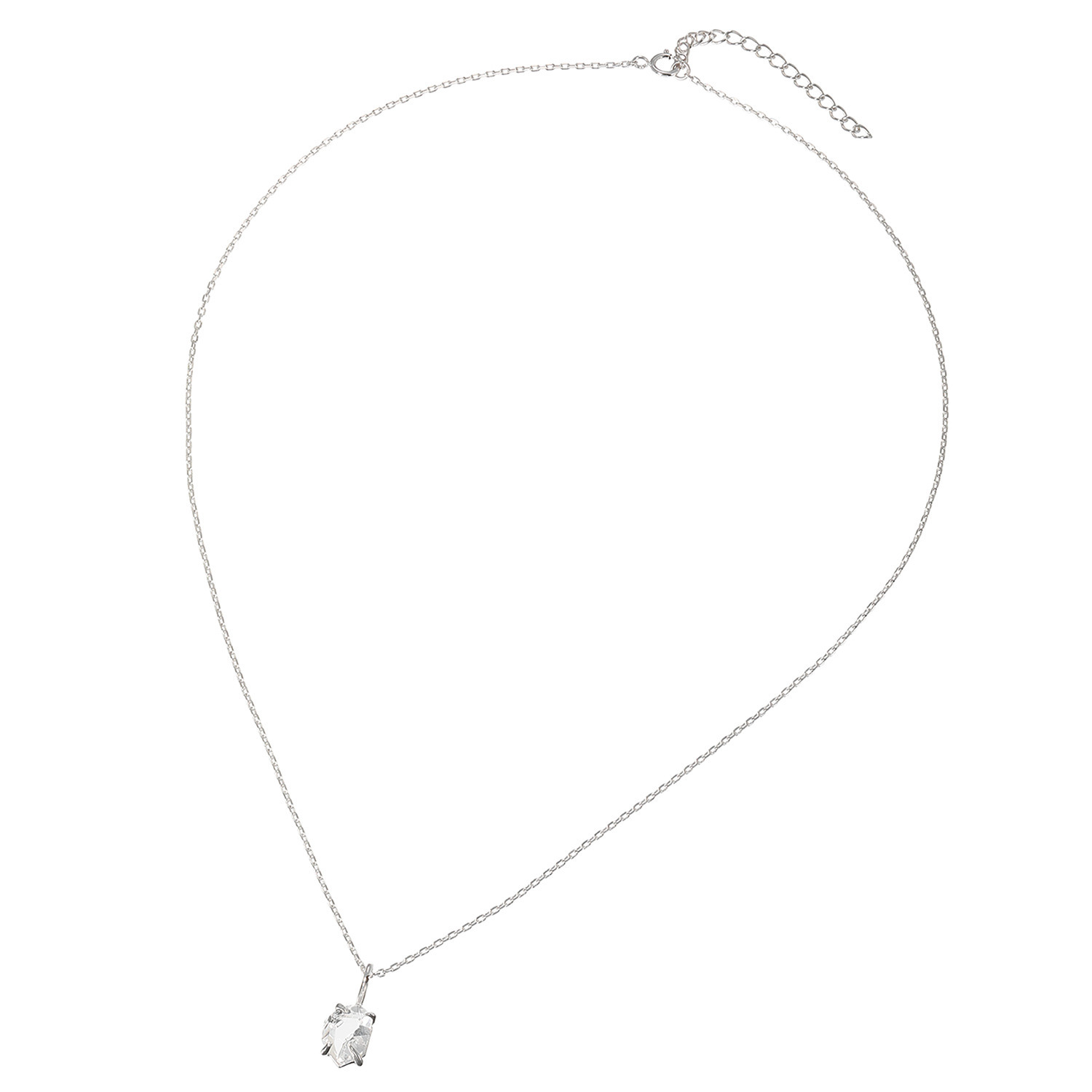 ハーキマーダイヤモンド １０ｍｍＵＰ ロッククリスタルクォーツ ソリティアペンダント