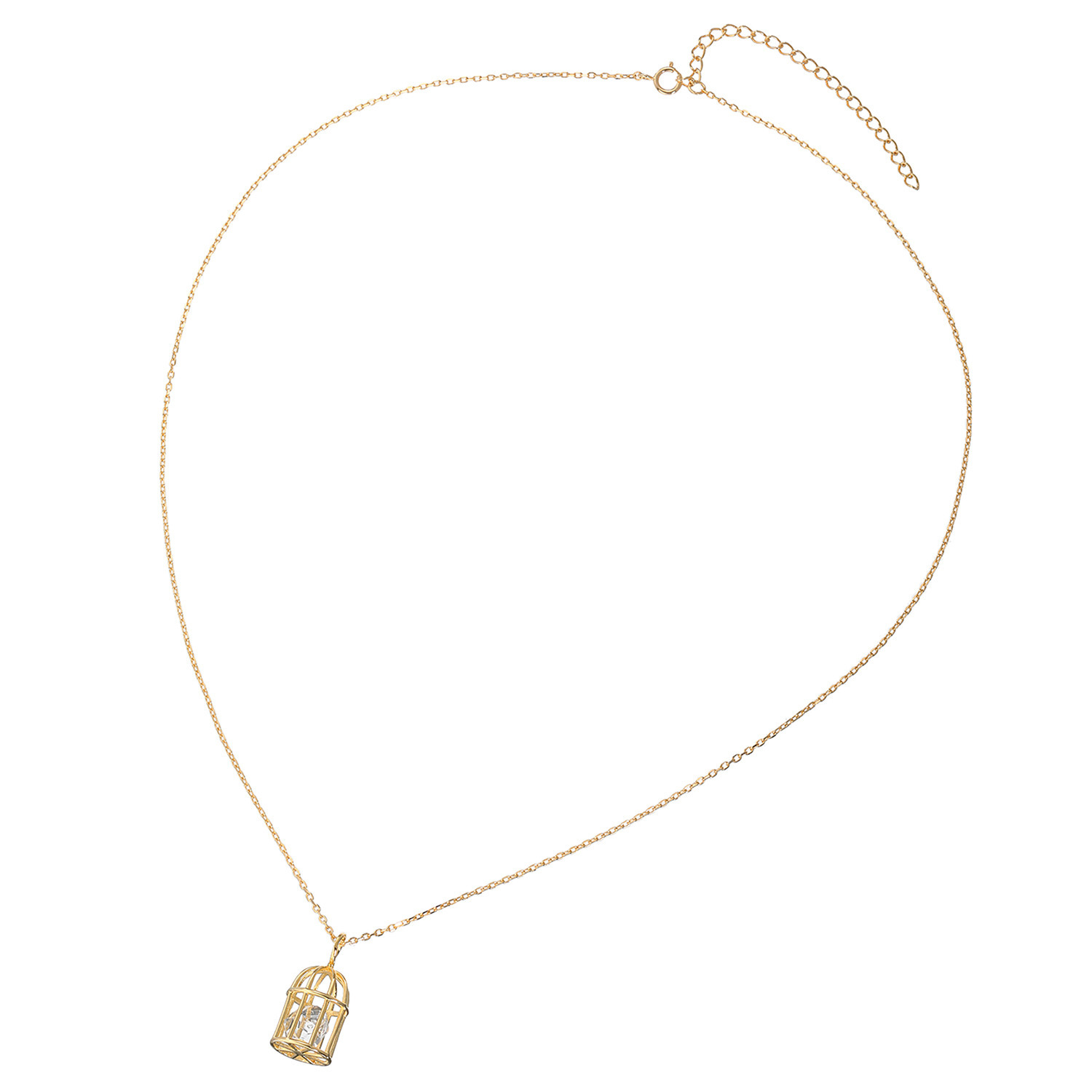 ハーキマーダイヤモンド ９ｍｍＵＰ ロッククリスタルクォーツ 鳥かごデザイン ペンダント