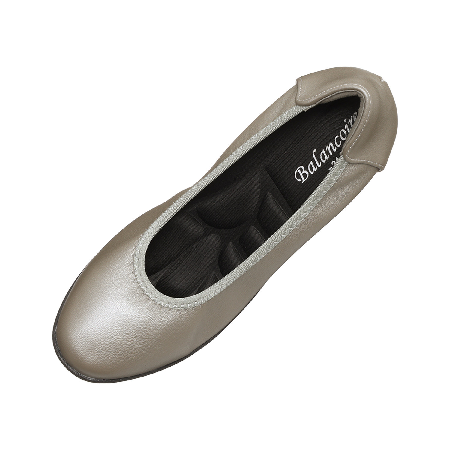 ブランコワール ジャパンメイド 羊革 超軽量 厚底パンプス