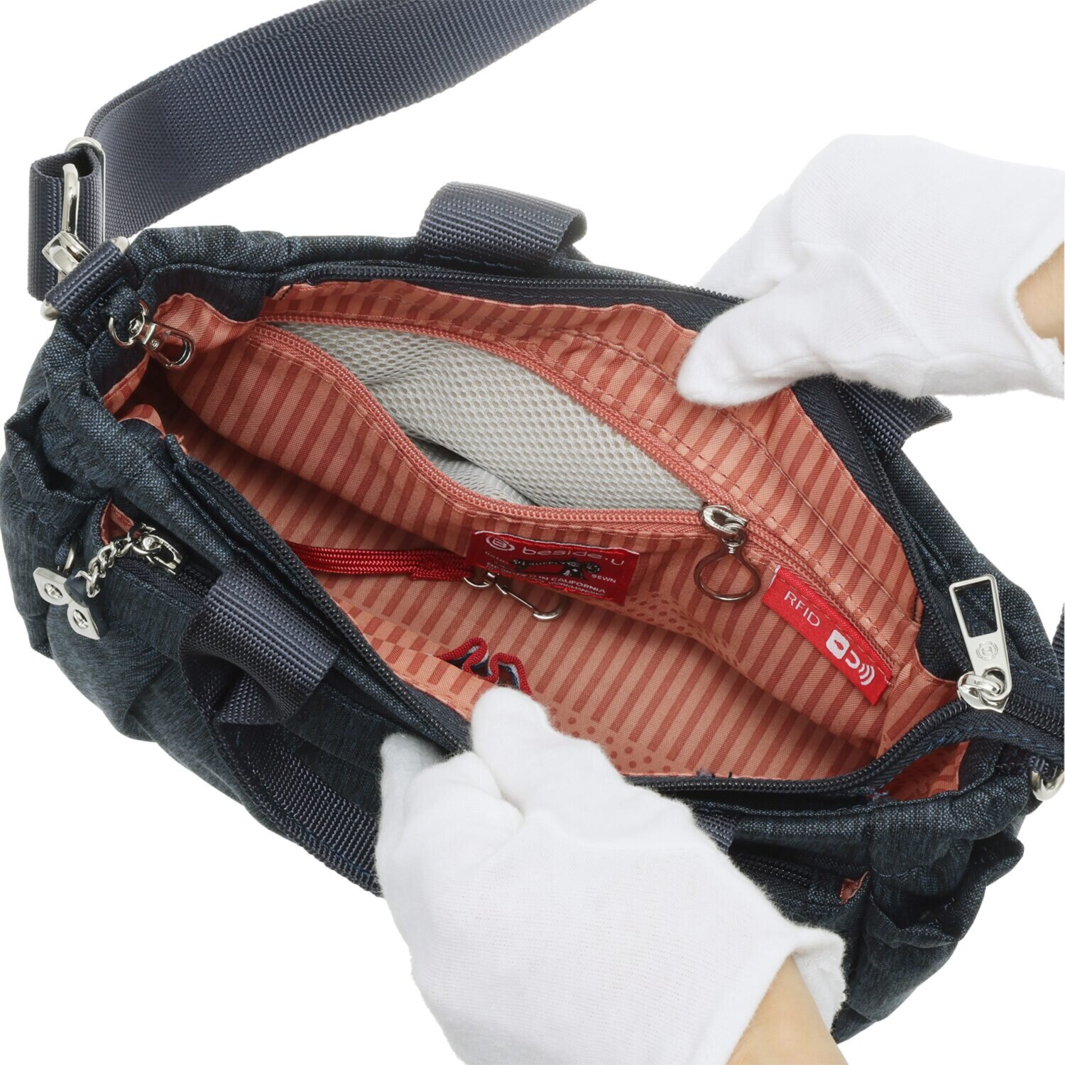 ビサイユ はっ水 “タック＆プリーツ” ２ウェイバッグ ＜Ｓ＞