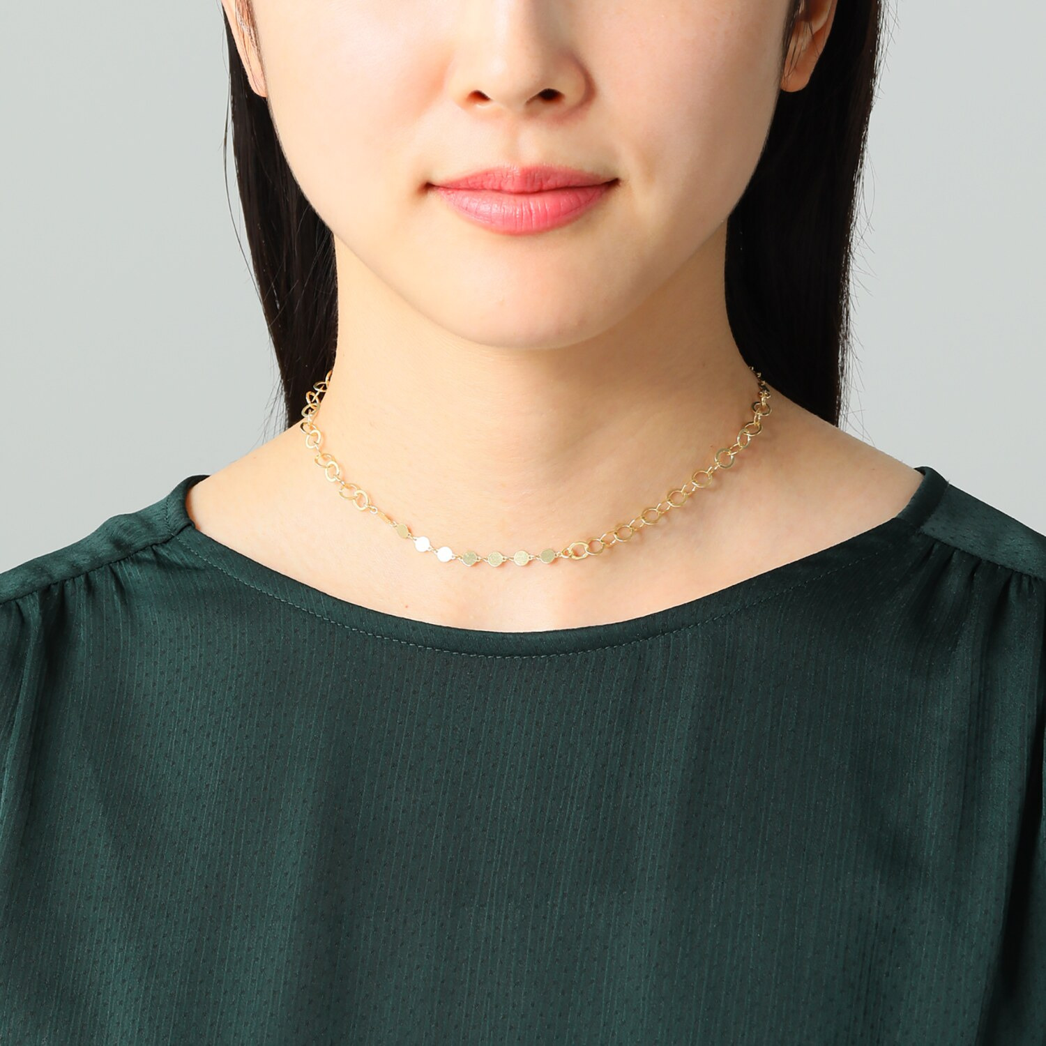 アルジェント イタリアーノ シルバー リンクデザイン ロングネックレス