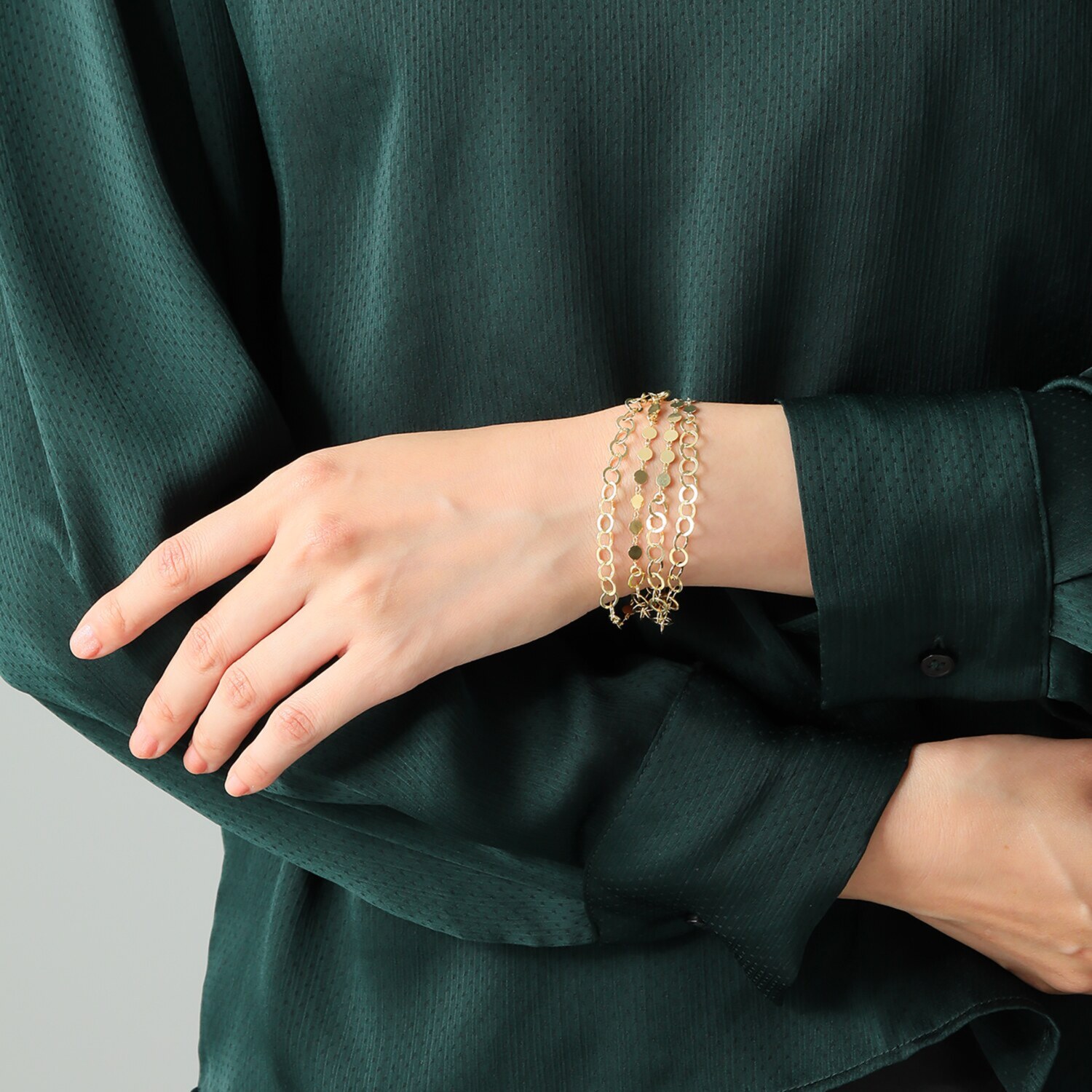 アルジェント イタリアーノ シルバー リンクデザイン ロングネックレス