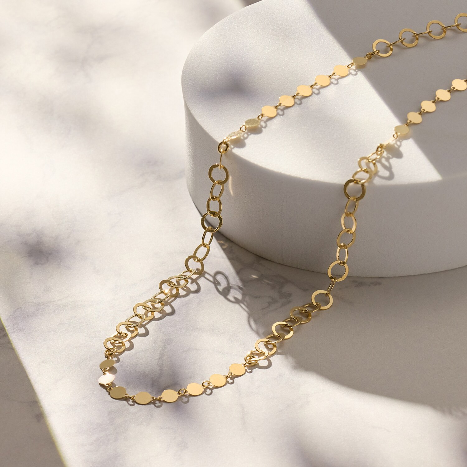 アルジェント イタリアーノ シルバー リンクデザイン ロングネックレス