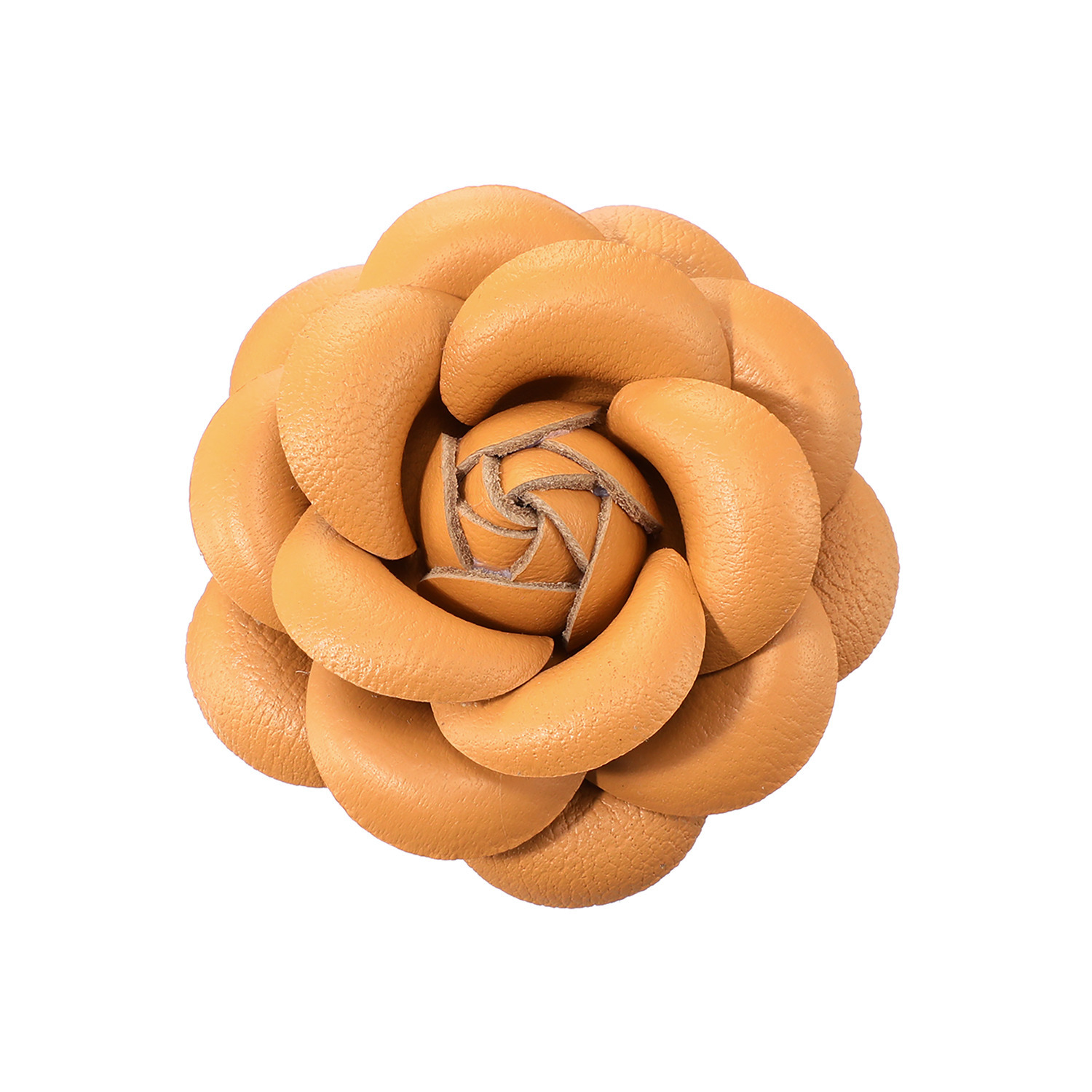 メイドバイスターズ ブローチにもなる マルチアレンジマグネット ＜ラムレザー 　カメリアデザイン＞