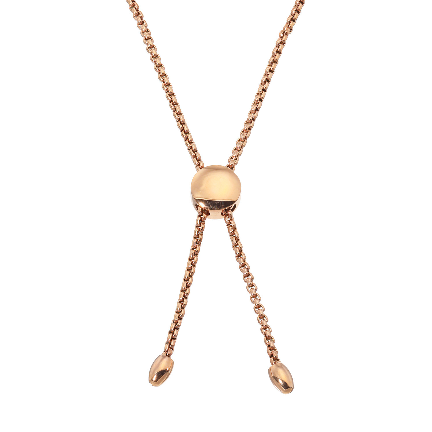 エービーステン ステンレス ビジュウ ループロングネックレス