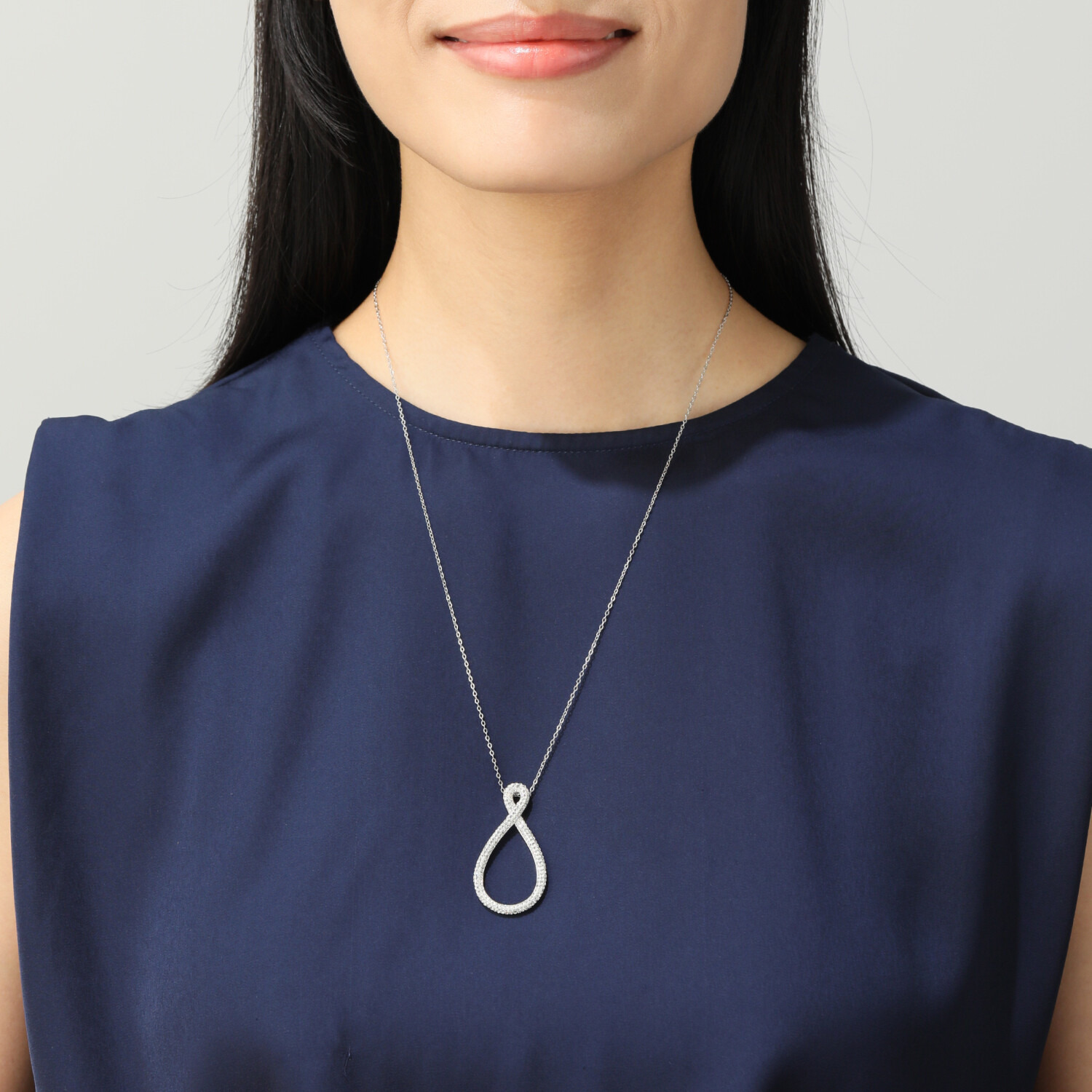 エービーステン ステンレス ビジュウ インフィニティデザイン ネックレス