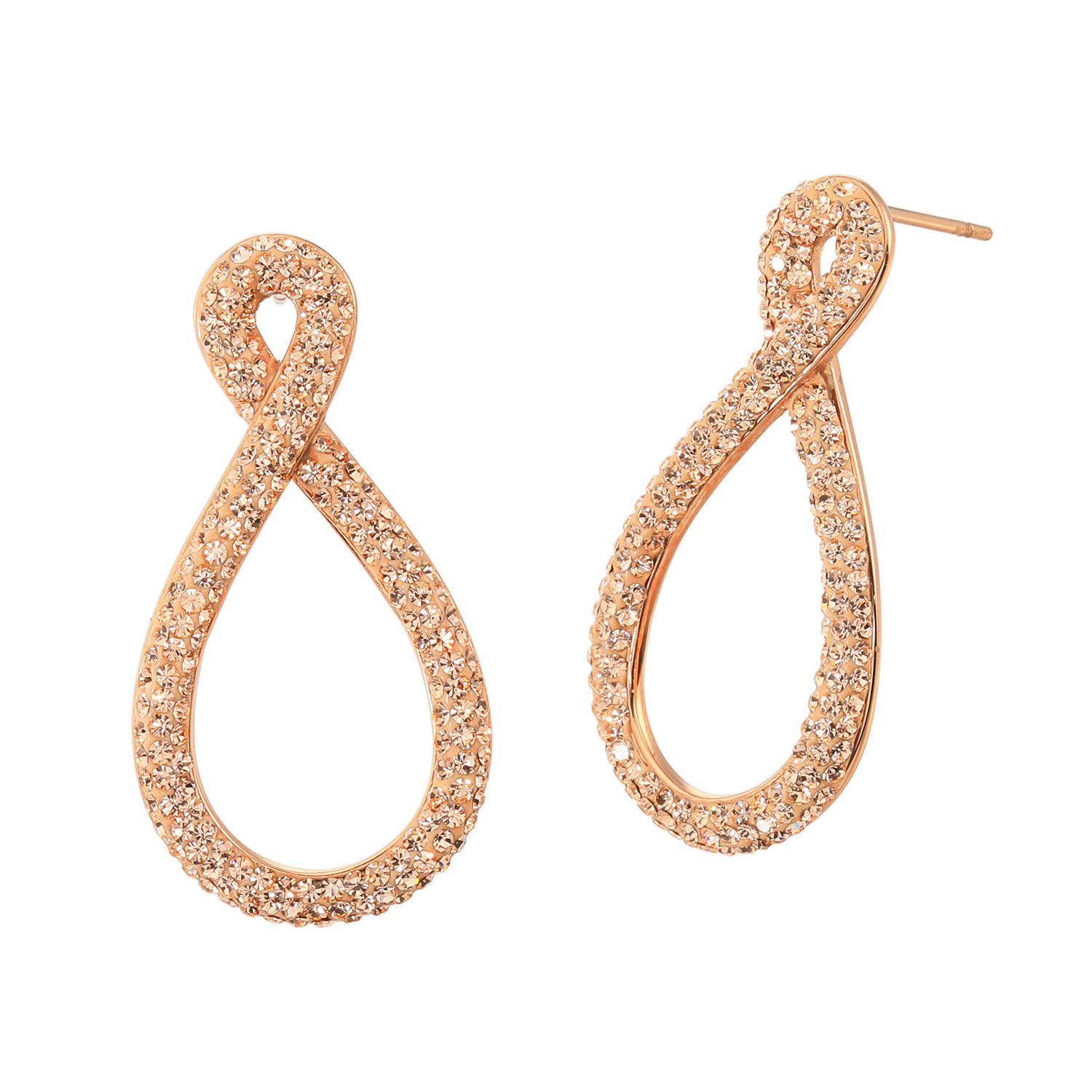 エービーステン ステンレス ビジュウ インフィニティデザイン イヤリング／ピアス