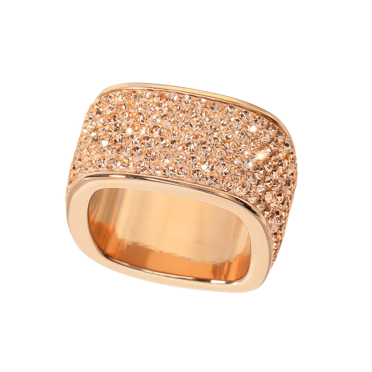 エービーステン ステンレス ビジュウ スクエアワイドリング