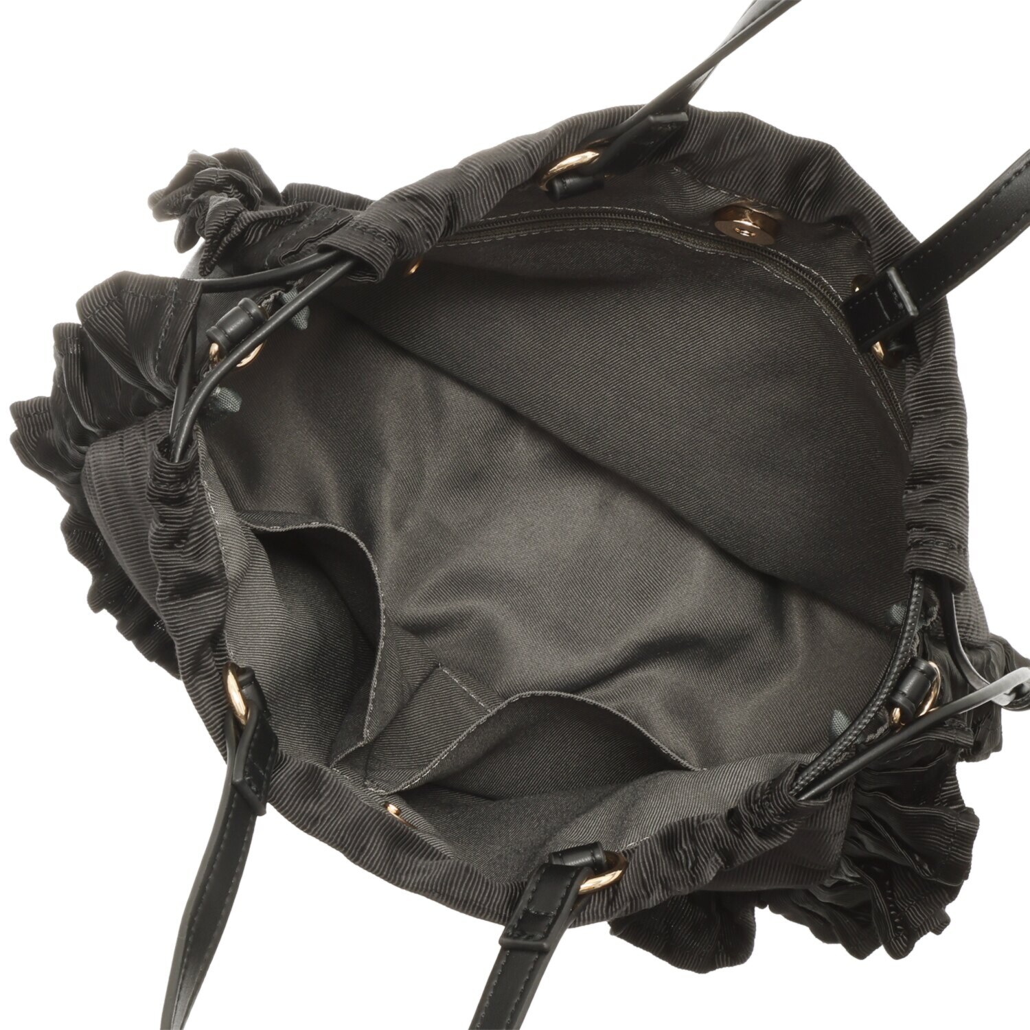 クーコ シャイニーグログラン マルチウェイ フリルバッグ