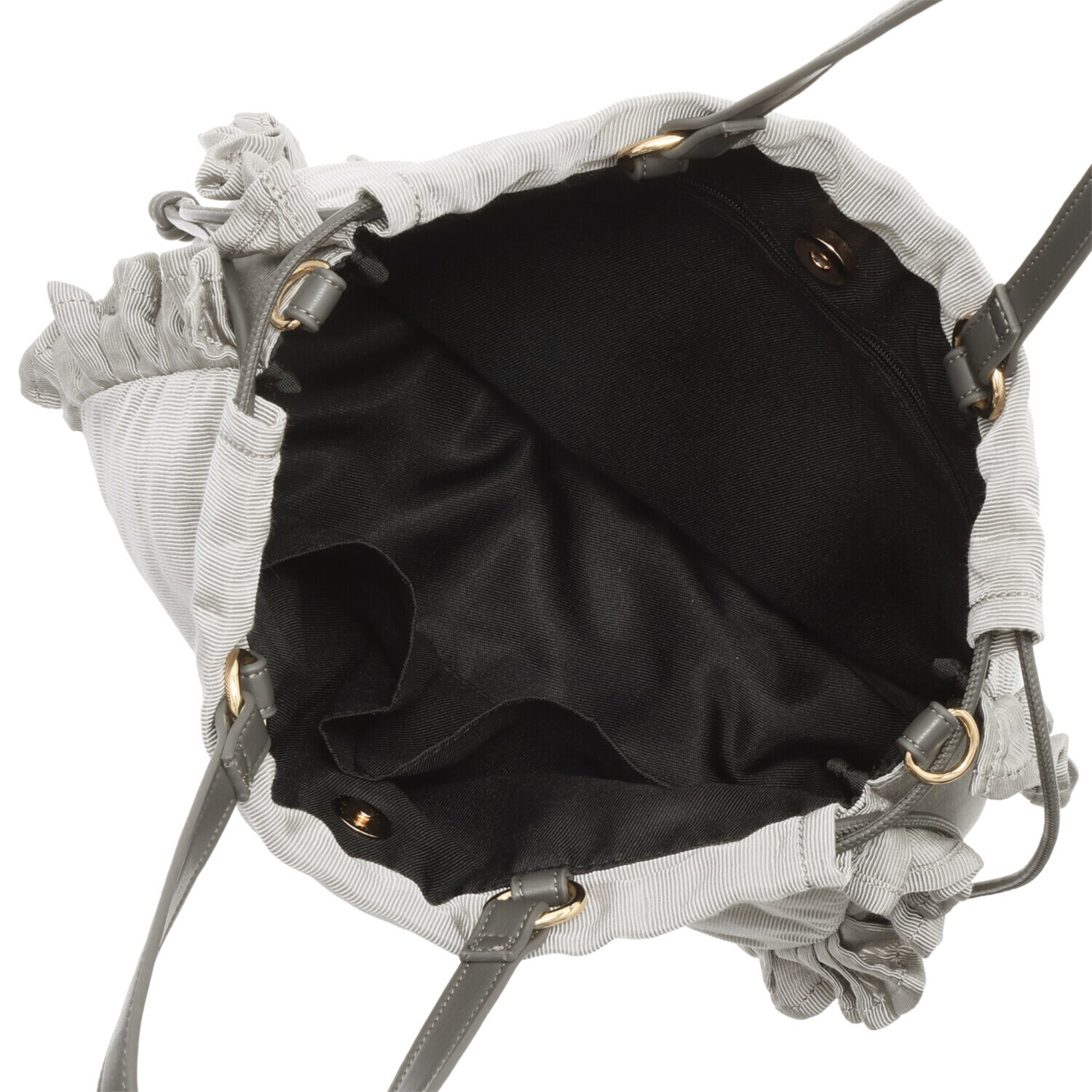 クーコ シャイニーグログラン マルチウェイ フリルバッグ