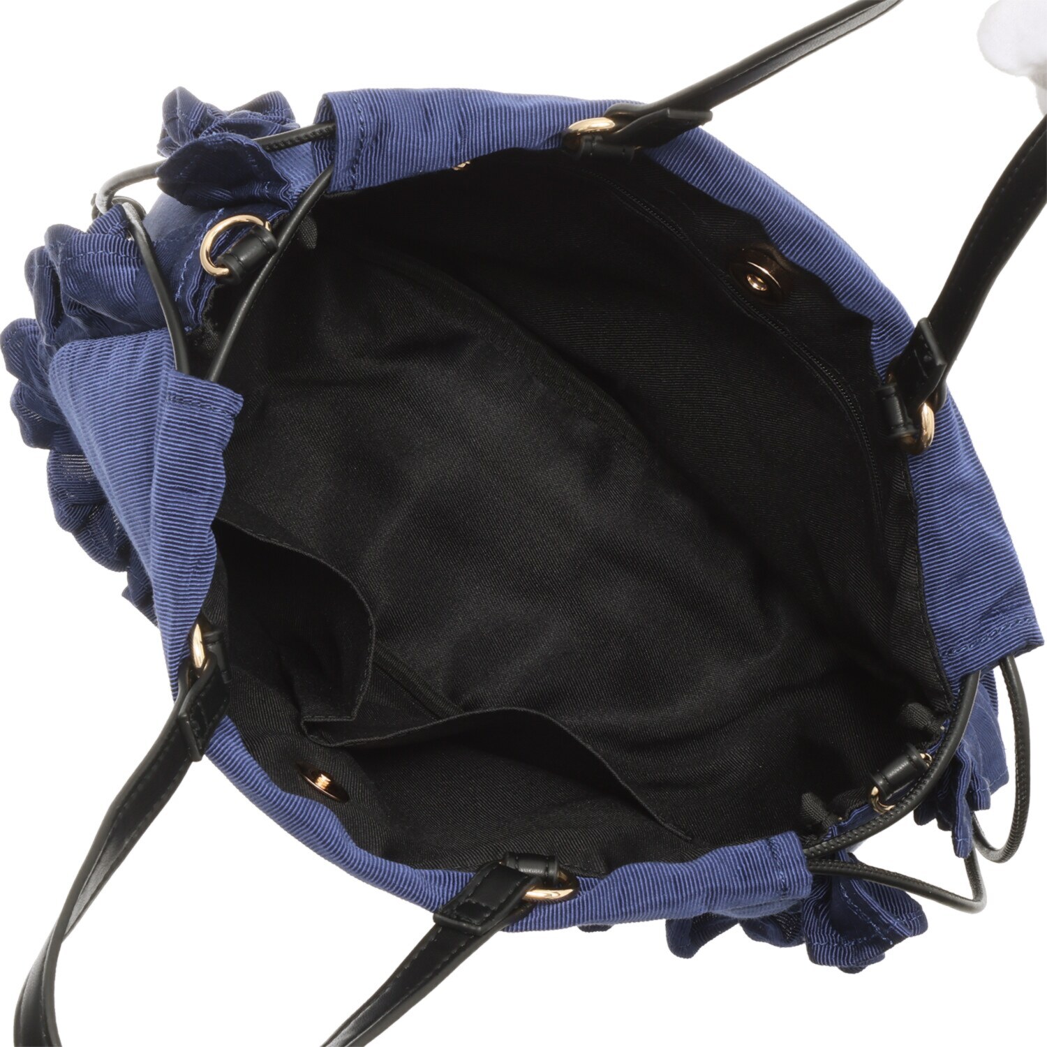 クーコ シャイニーグログラン マルチウェイ フリルバッグ