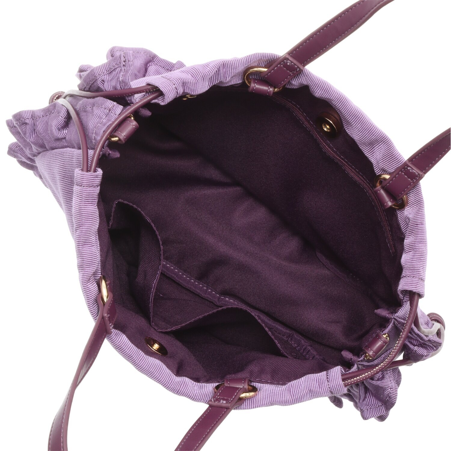 クーコ シャイニーグログラン マルチウェイ フリルバッグ