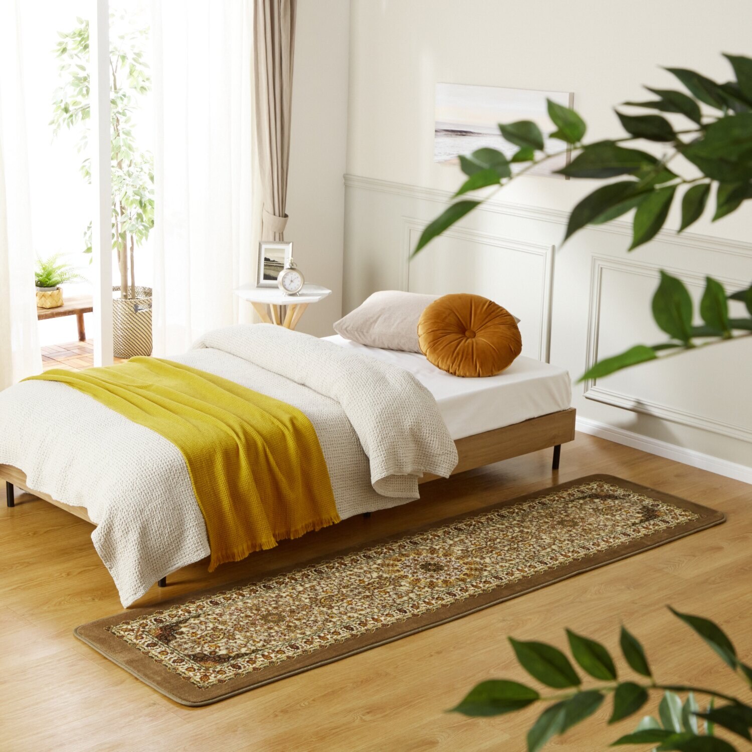 大津毛織 洗える、軽量、あたたかい 吸湿発熱ホットテックス ロングマット