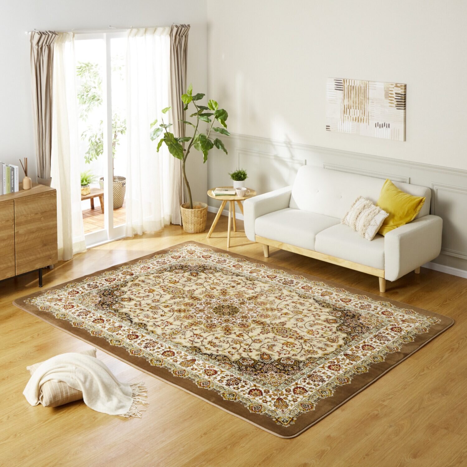 大津毛織 洗える、軽量、あたたかい 吸湿発熱ホットテックス カーペット ＜特大長方形＞