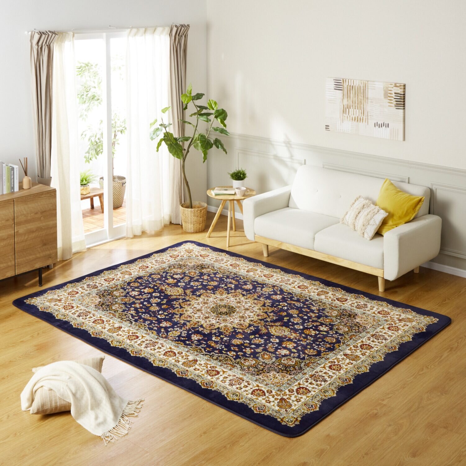 大津毛織 洗える、軽量、あたたかい 吸湿発熱ホットテックス カーペット ＜特大長方形＞