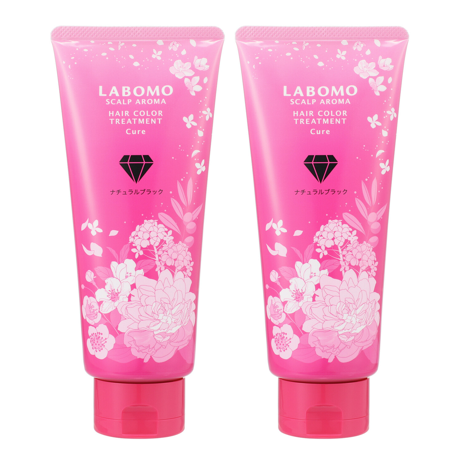 アートネイチャー ３分で簡単白髪染め＆ もっと艶めく髪色長続き ヘアカラー トリートメント　キュア ２本特別セット