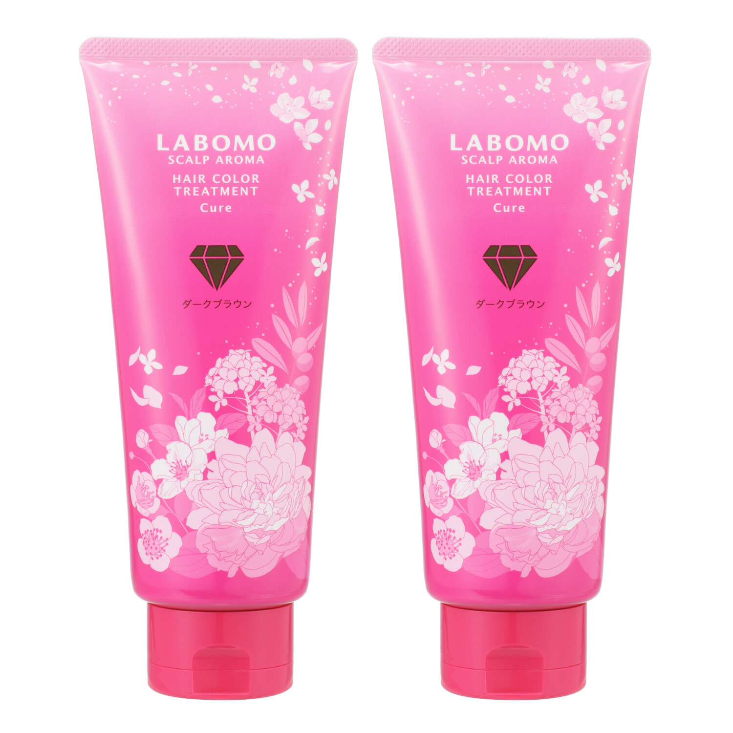 アートネイチャー ３分で簡単白髪染め＆ もっと艶めく髪色長続き ヘアカラー トリートメント　キュア ２本特別セット