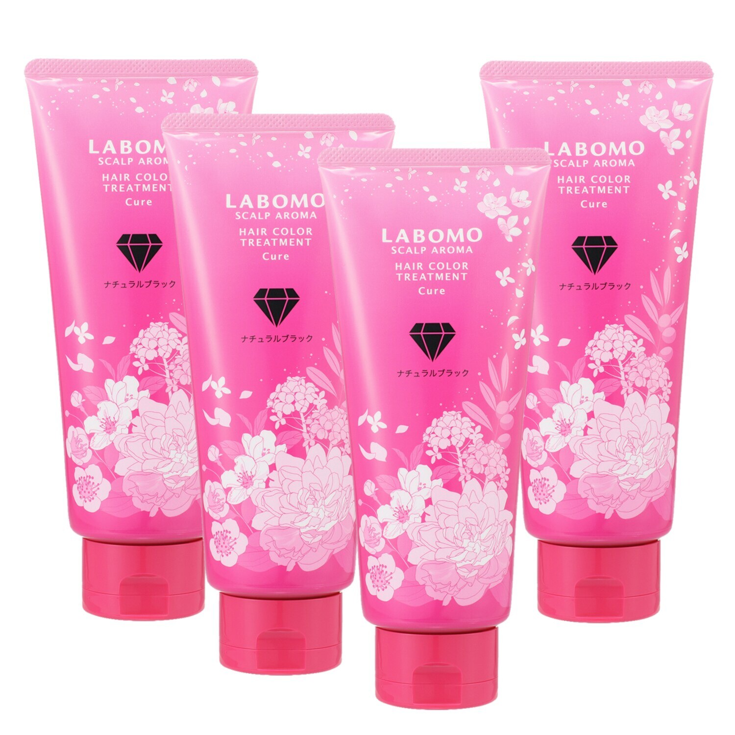 アートネイチャー ３分で簡単白髪染め＆ もっと艶めく髪色長続き ヘアカラー トリートメント　キュア ４本特別セット