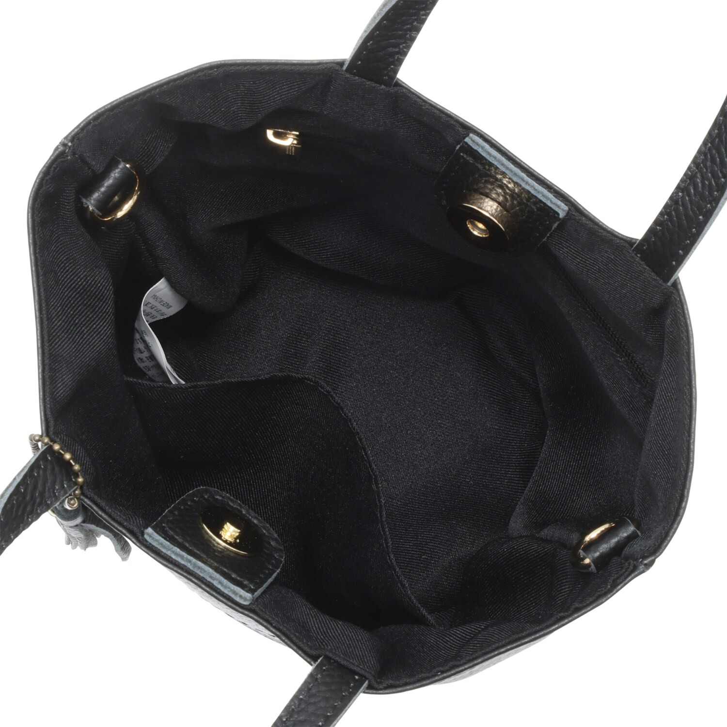 クーコ 牛革シュリンク型押し ２ウェイ ミニトートバッグ ＜タッセル付＞