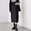 キノウ バイ　ヨーコモリモト 中綿キルトと極上裏起毛で 暖かくおしゃれに軽快に Ｉラインロングスカート