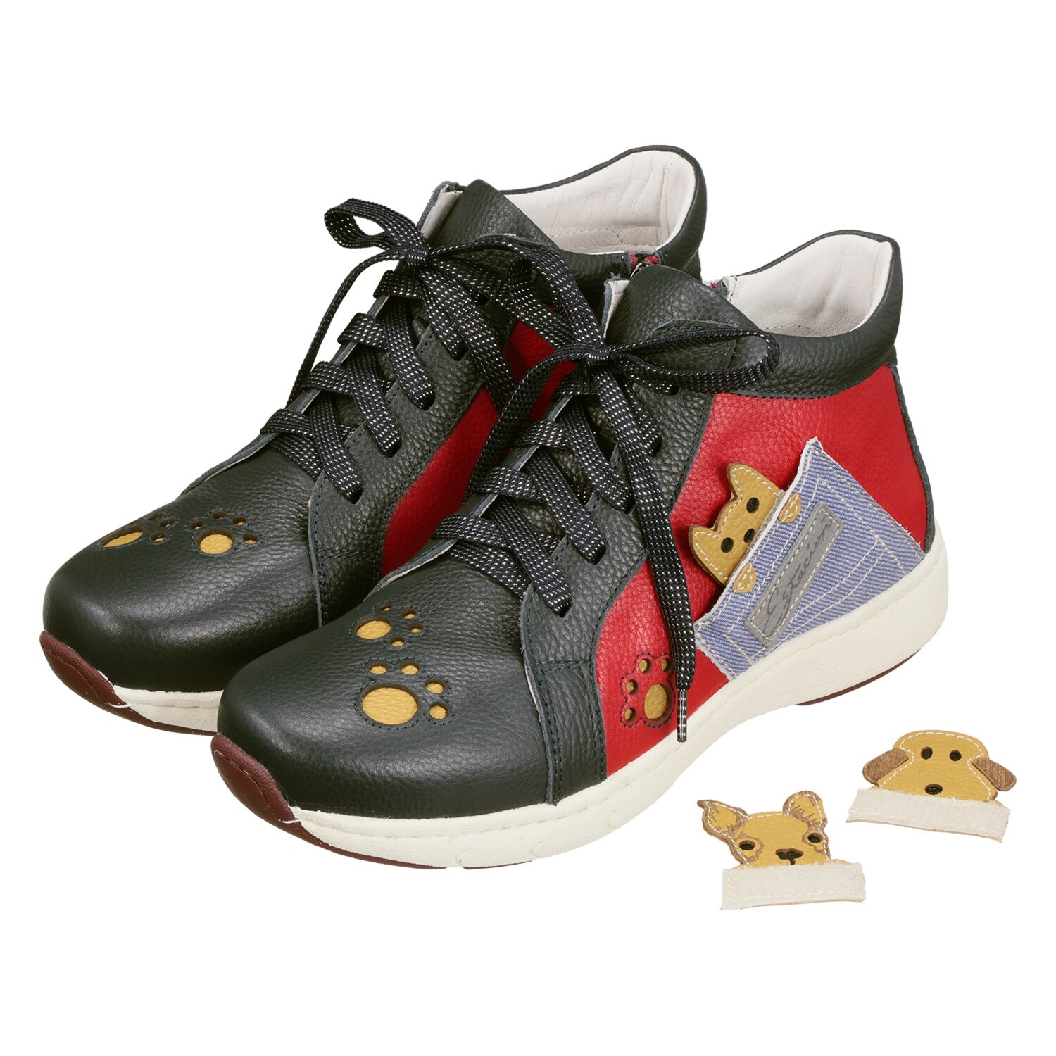 エスタシオン 空気循環ソール 牛革 アニマルモティーフ付 シューズ