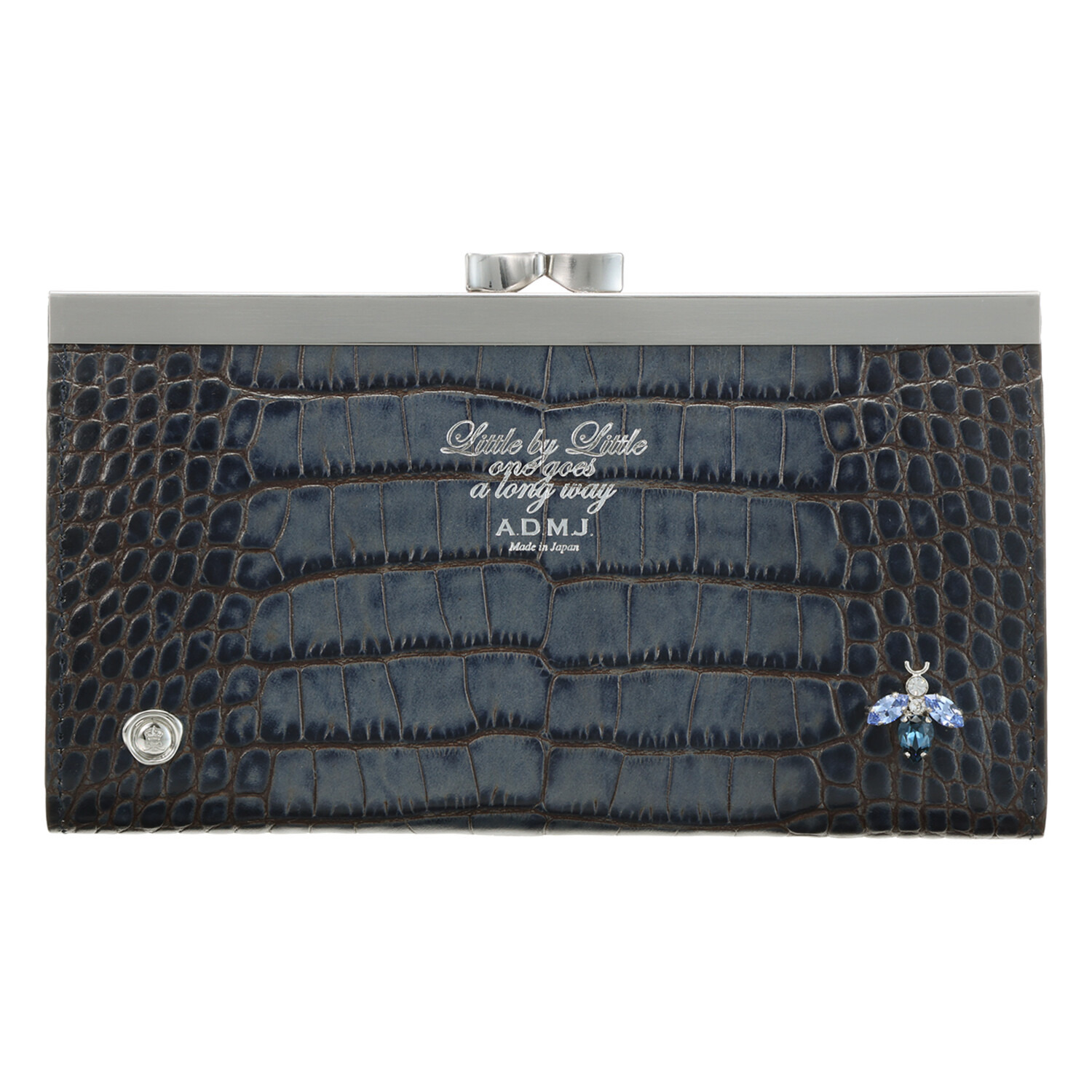 エーディーエムジェイ ＴＨＥ　ＢＥＥ イタリアンレザー 口金ウォレット