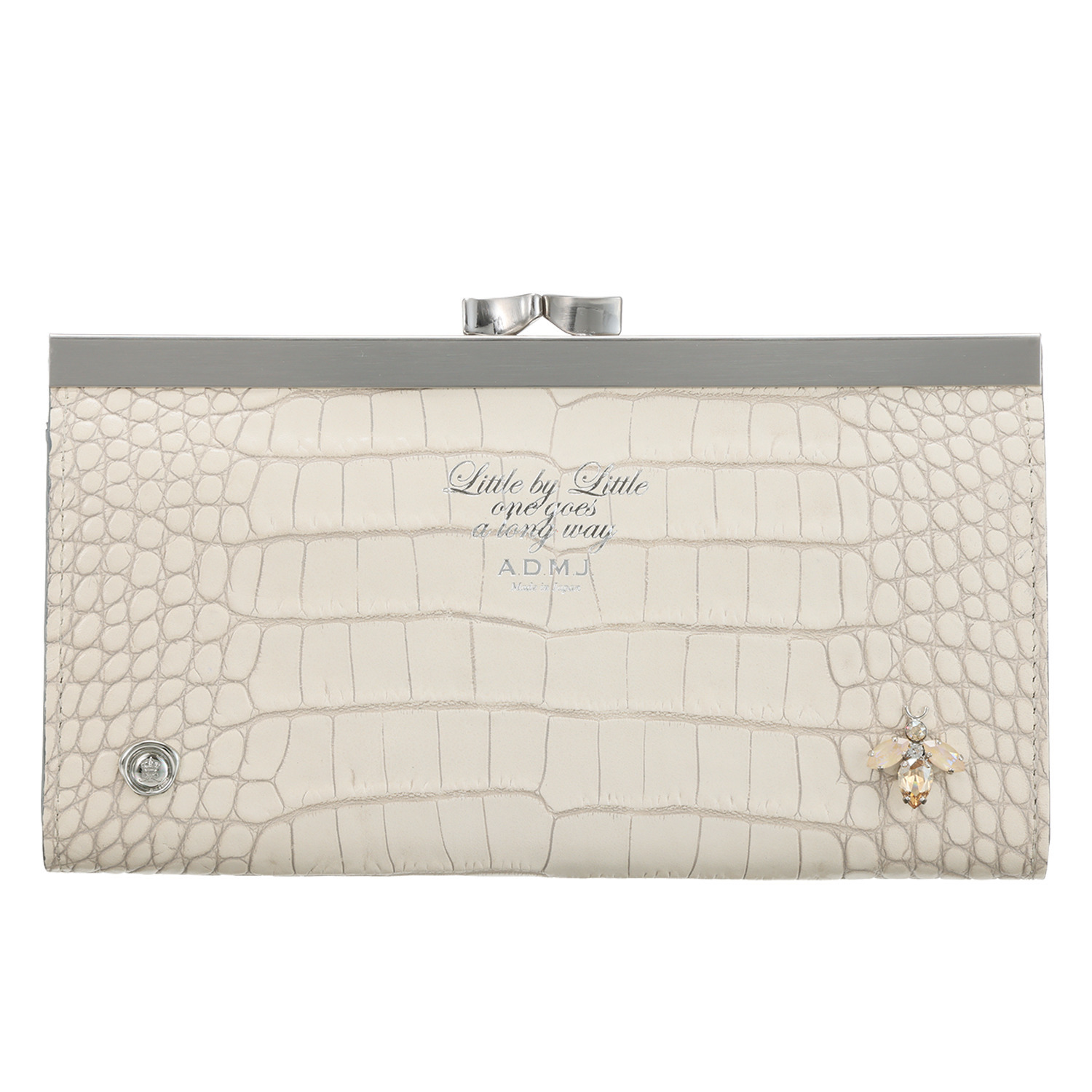 エーディーエムジェイ ＴＨＥ　ＢＥＥ イタリアンレザー 口金ウォレット