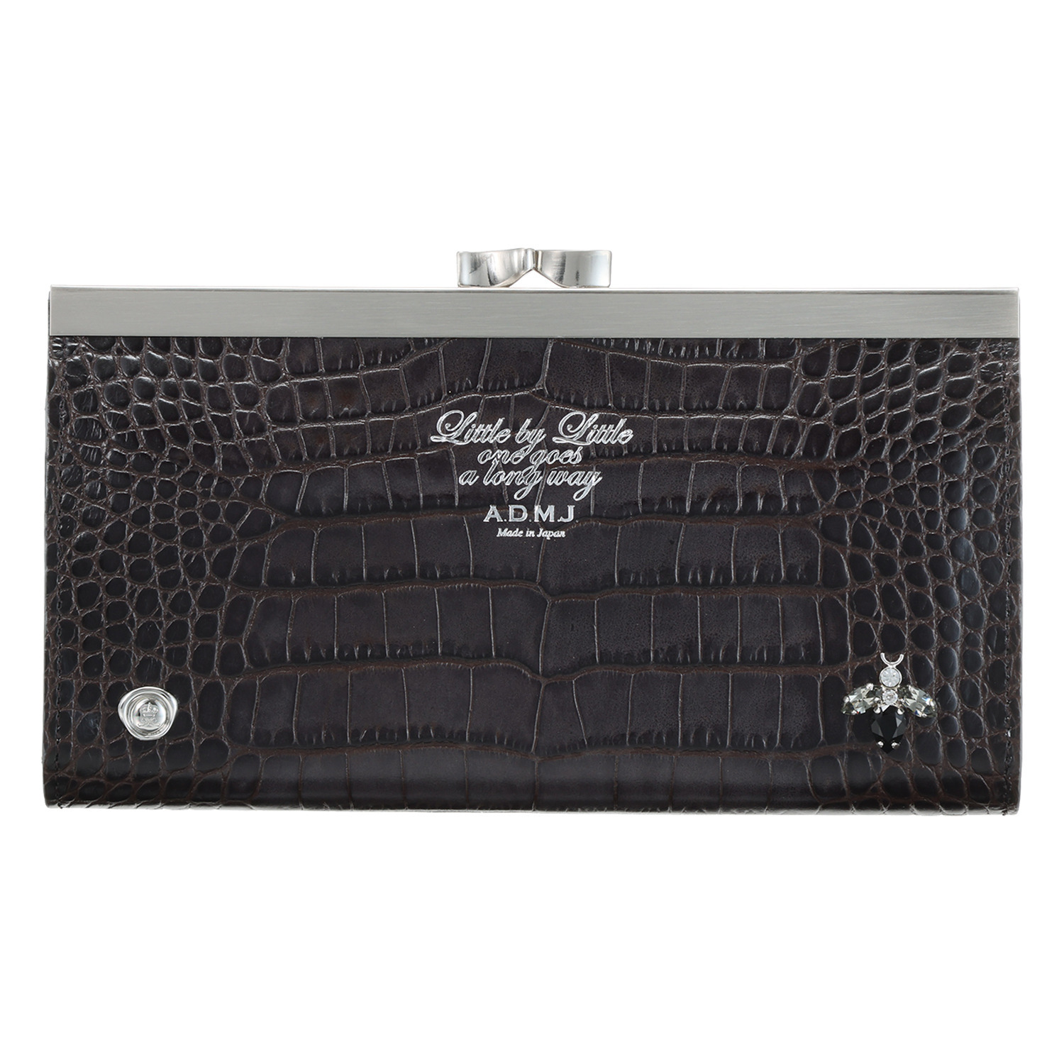 エーディーエムジェイ ＴＨＥ　ＢＥＥ イタリアンレザー 口金ウォレット