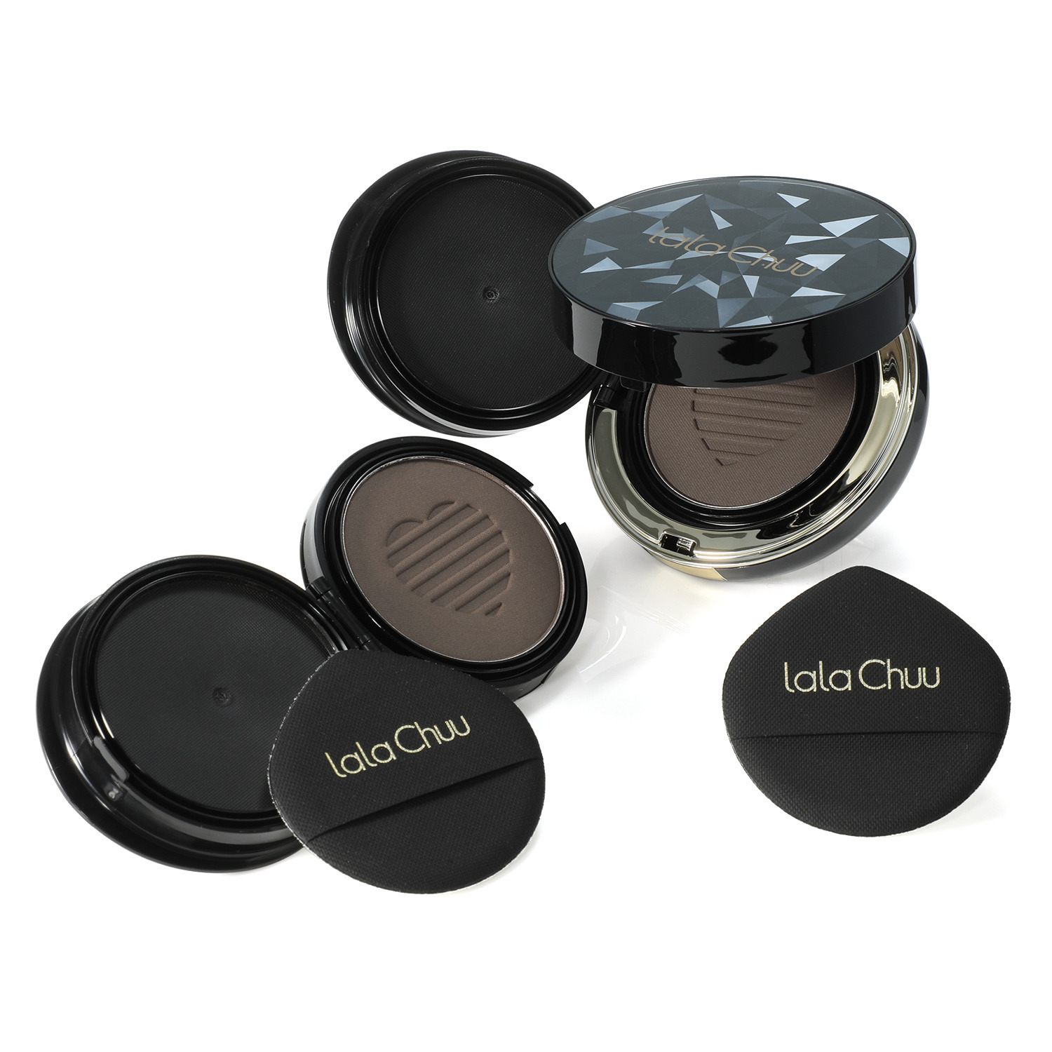 ララチュー メイク効果で白髪と薄毛を 簡単瞬時にカバー ヘアファンデーション プレミアムＥＸ ＜ダークブラウン＞ ２個分セット