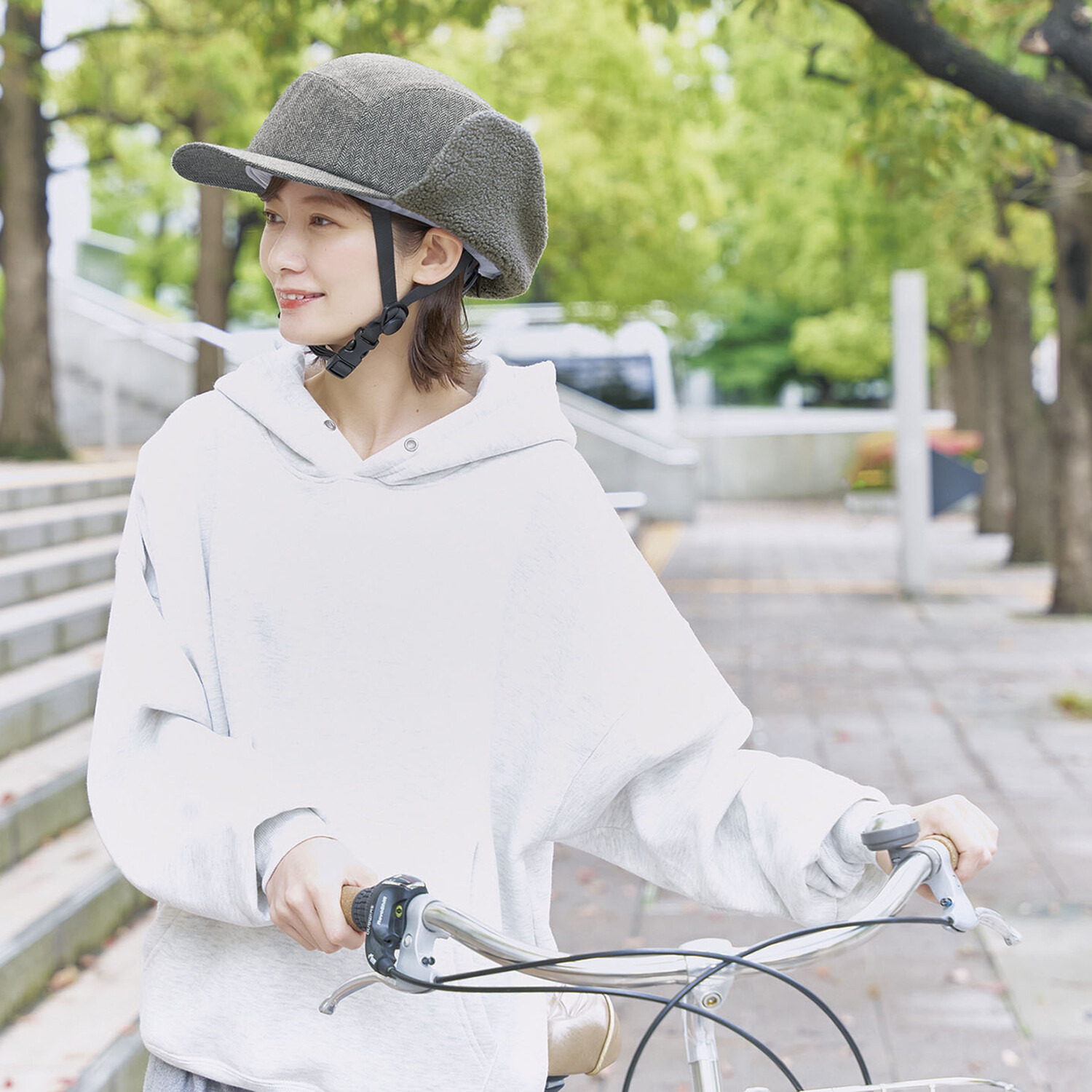 おしゃヘル専用 着せ替え用帽子 ＜耳あて付きキャップ＞