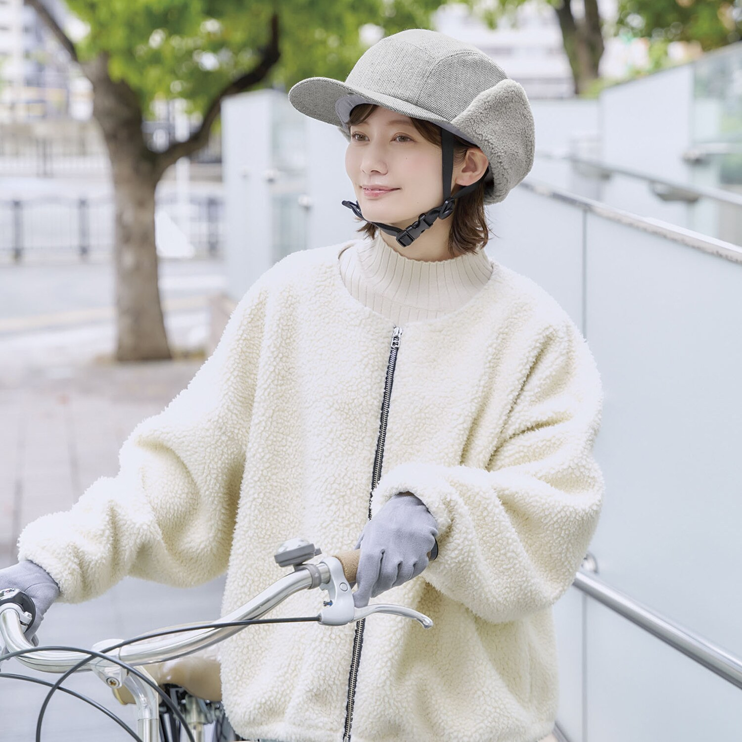 おしゃヘル専用 着せ替え用帽子 ＜耳あて付きキャップ＞