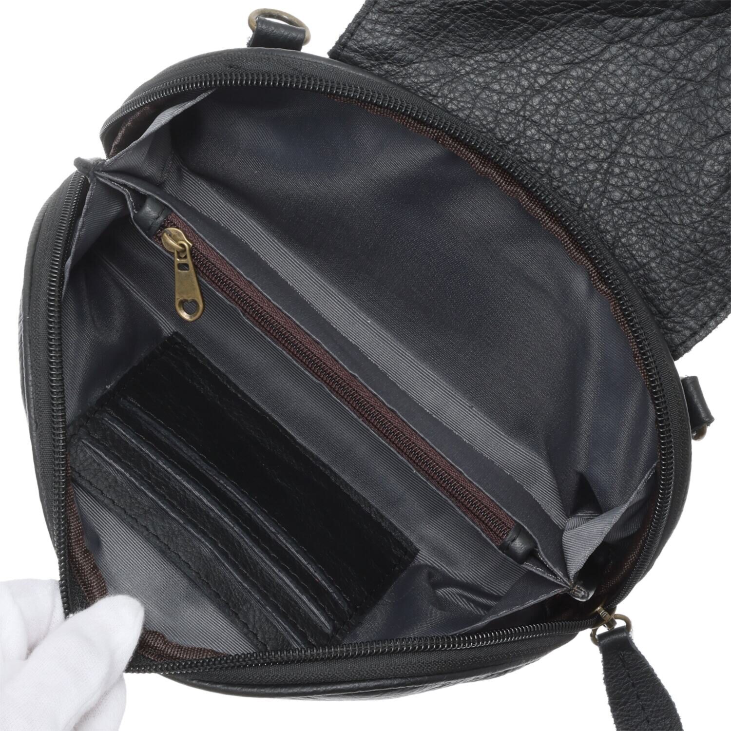 エスタシオン 本革 ショルダーポーチ