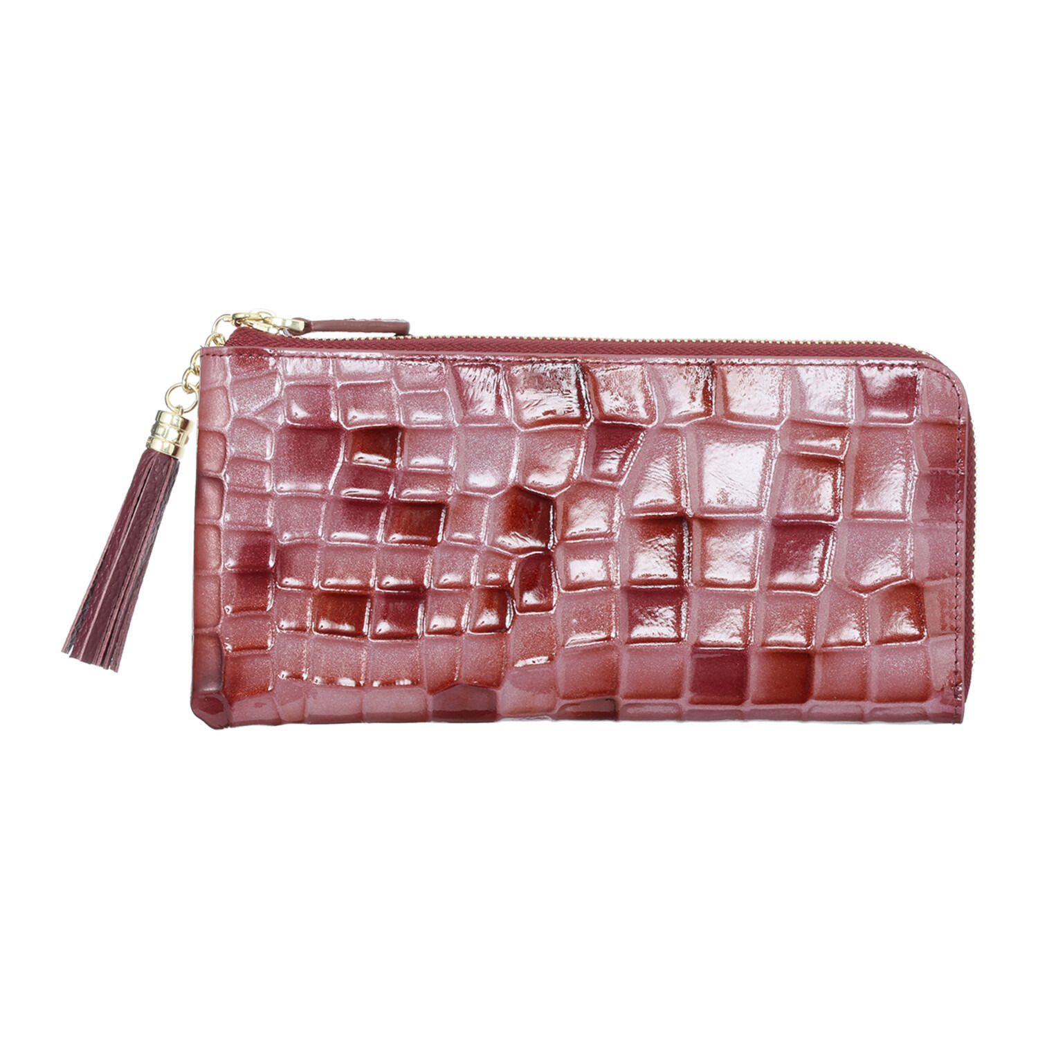 エスタシオン 本革エナメル 長財布