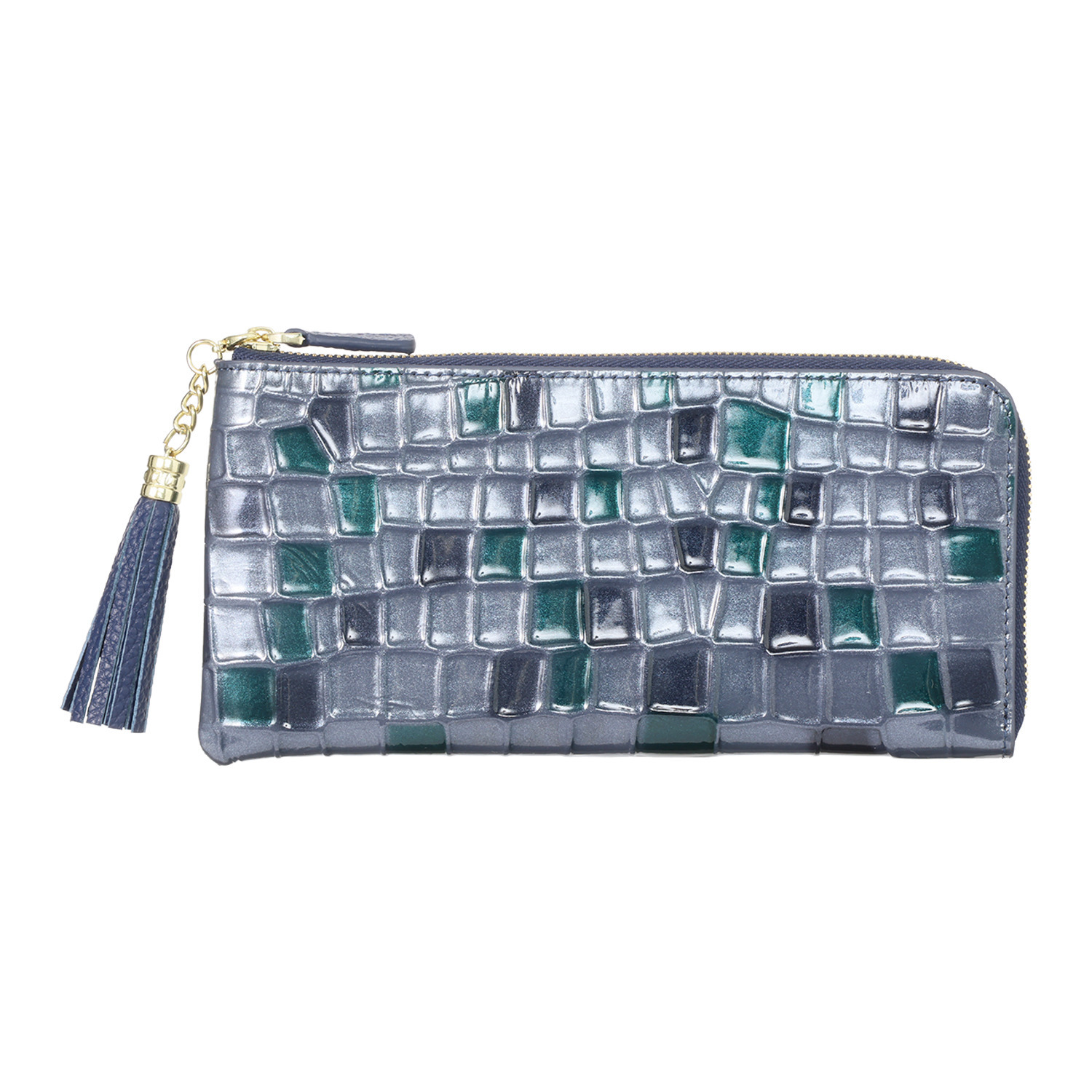 エスタシオン 本革エナメル 長財布