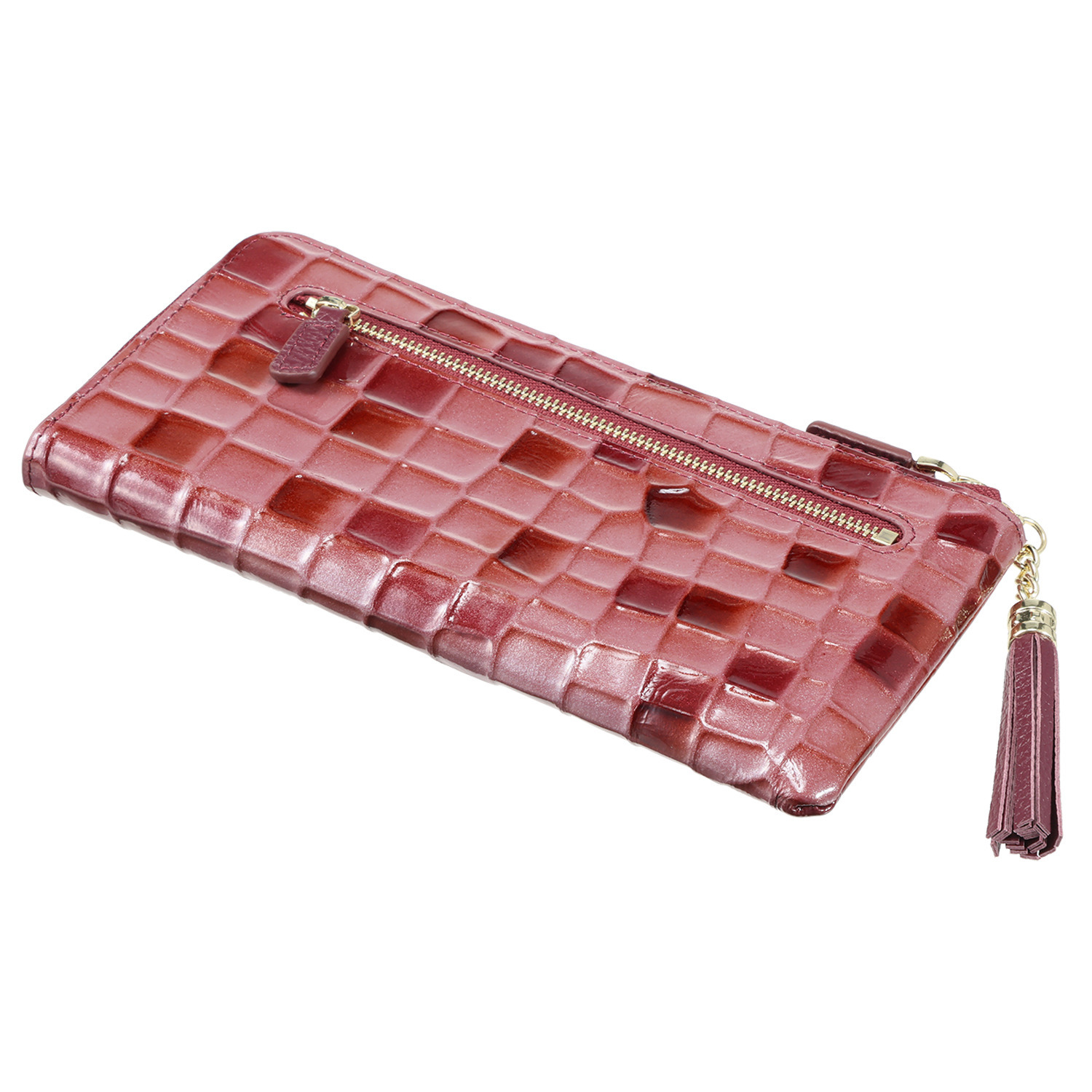 エスタシオン 本革エナメル 長財布