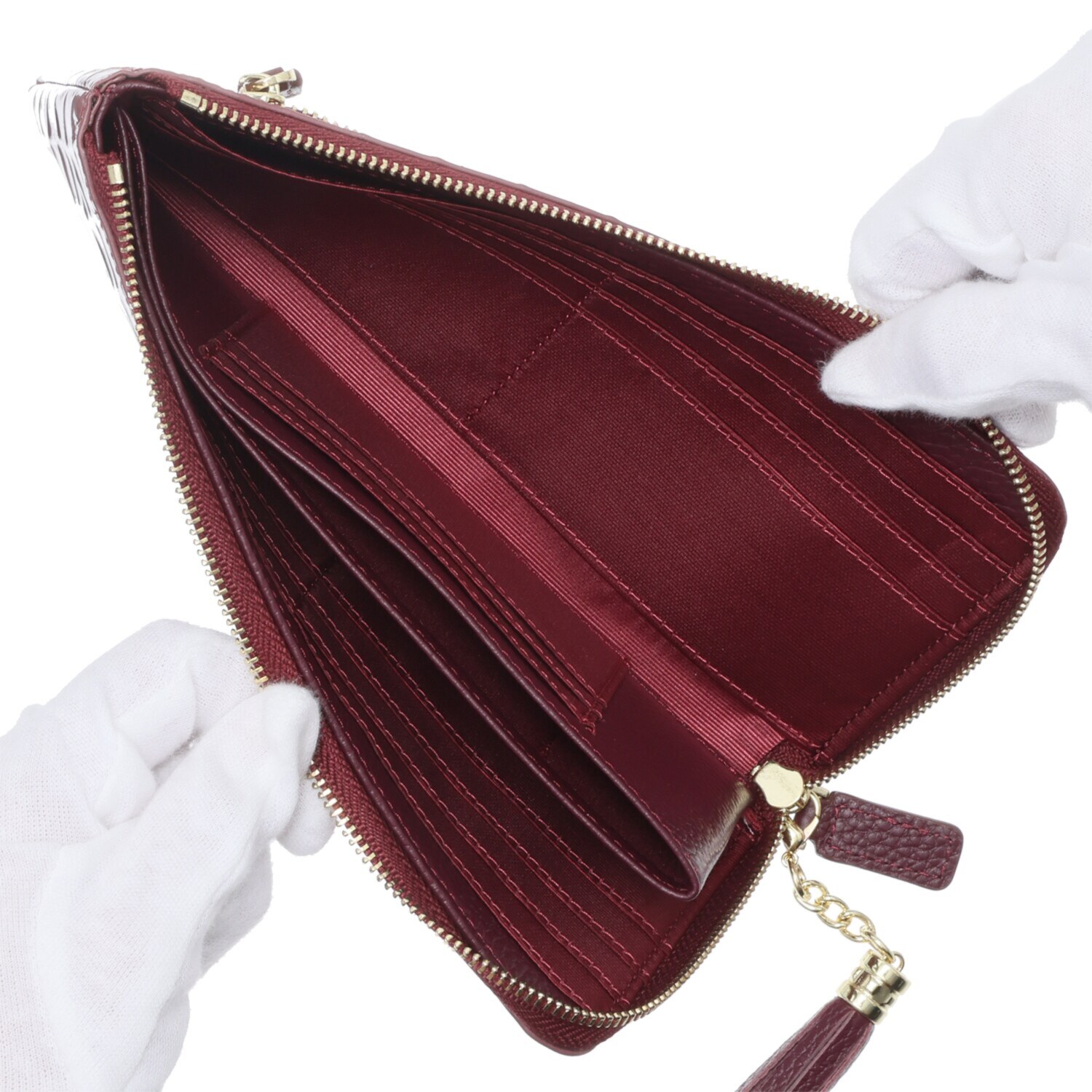 エスタシオン 本革エナメル 長財布