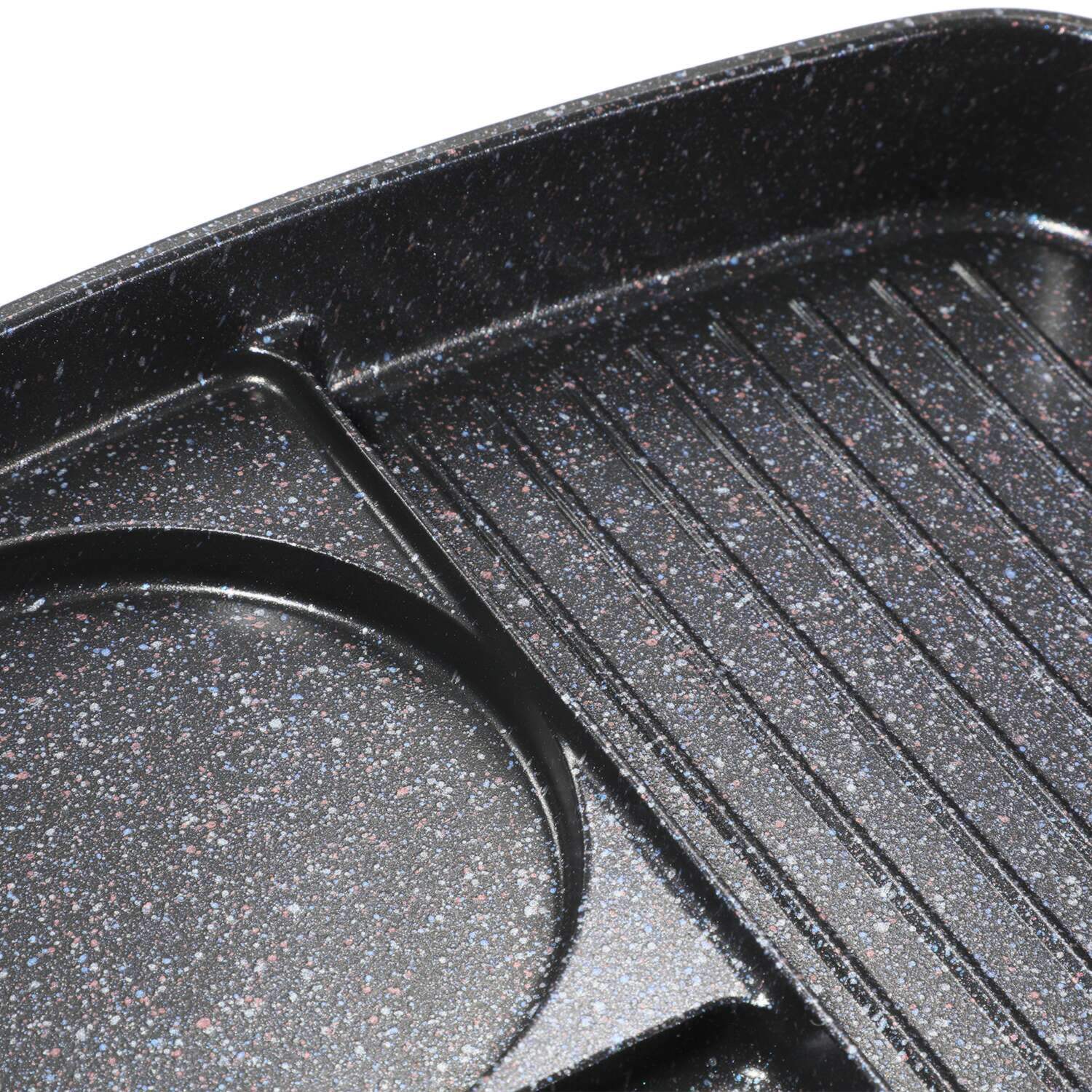 朝食、夕食、お弁当 様々な場面で活躍 １度に３つの料理が作れる 便利な仕切りフライパン ＩＨタイパパン