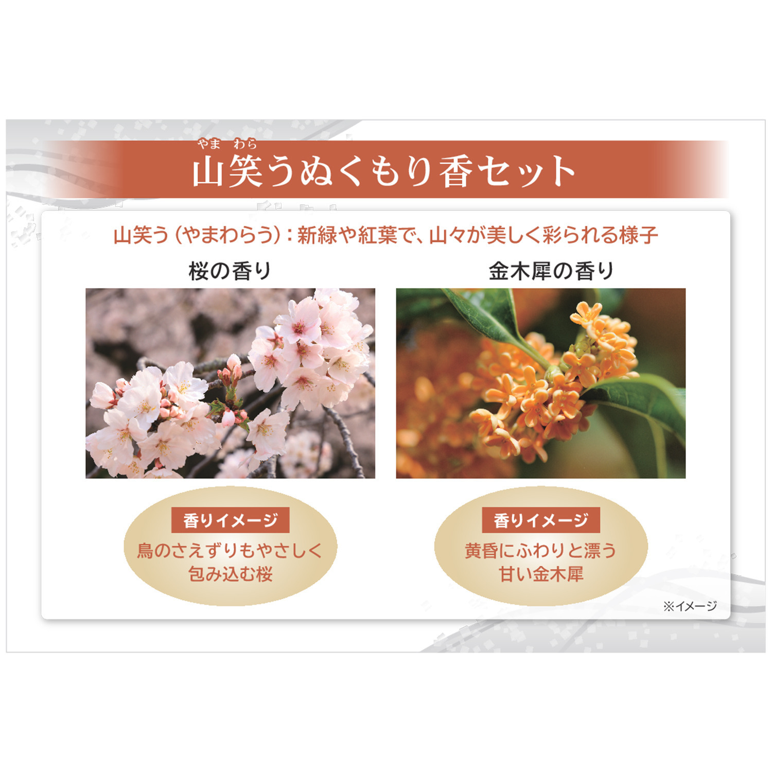 日本香堂 香山　四季百香 線香２種セット