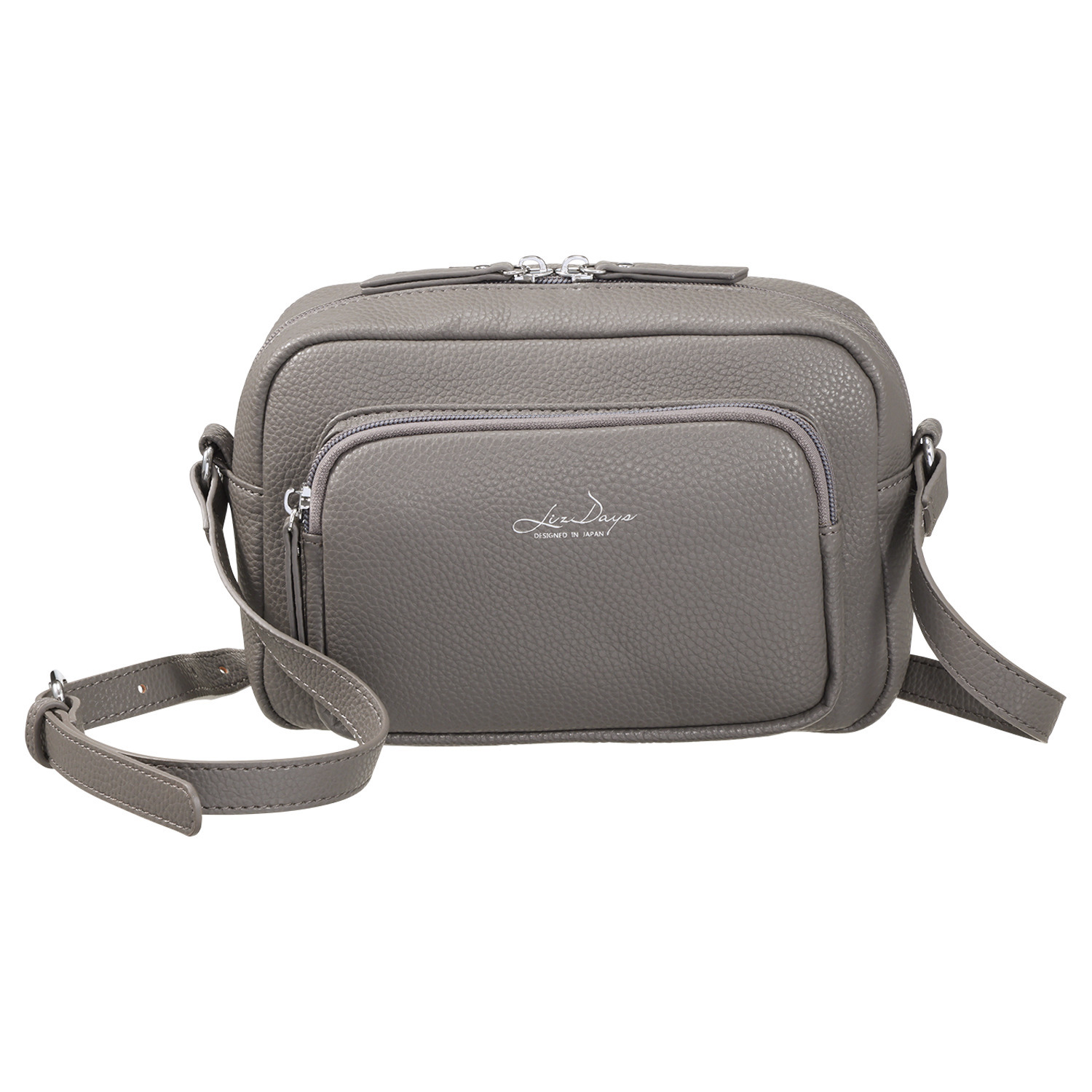 リズデイズ フェイクレザー ラウンド ミニショルダーバッグ