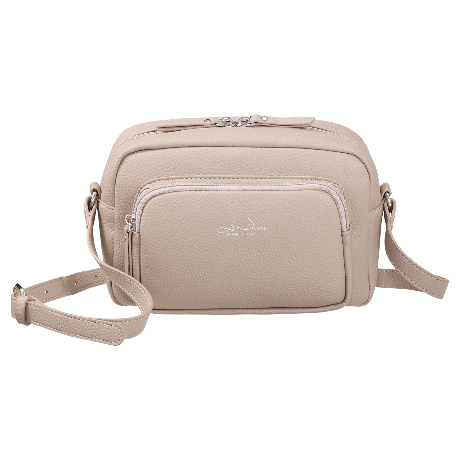 リズデイズ フェイクレザー ラウンド ミニショルダーバッグ