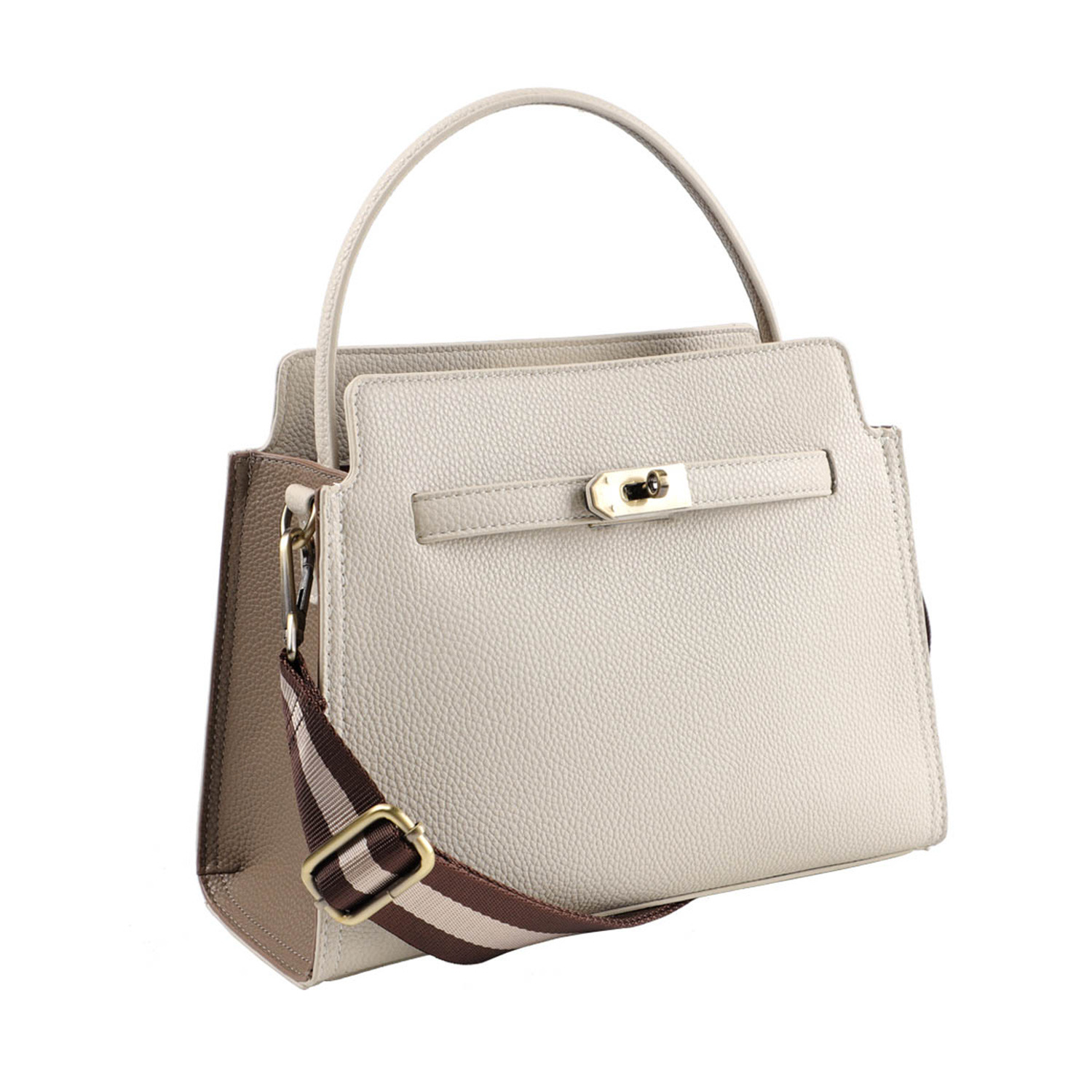 リズデイズ フェイクレザー バイカラー ショルダーバッグ