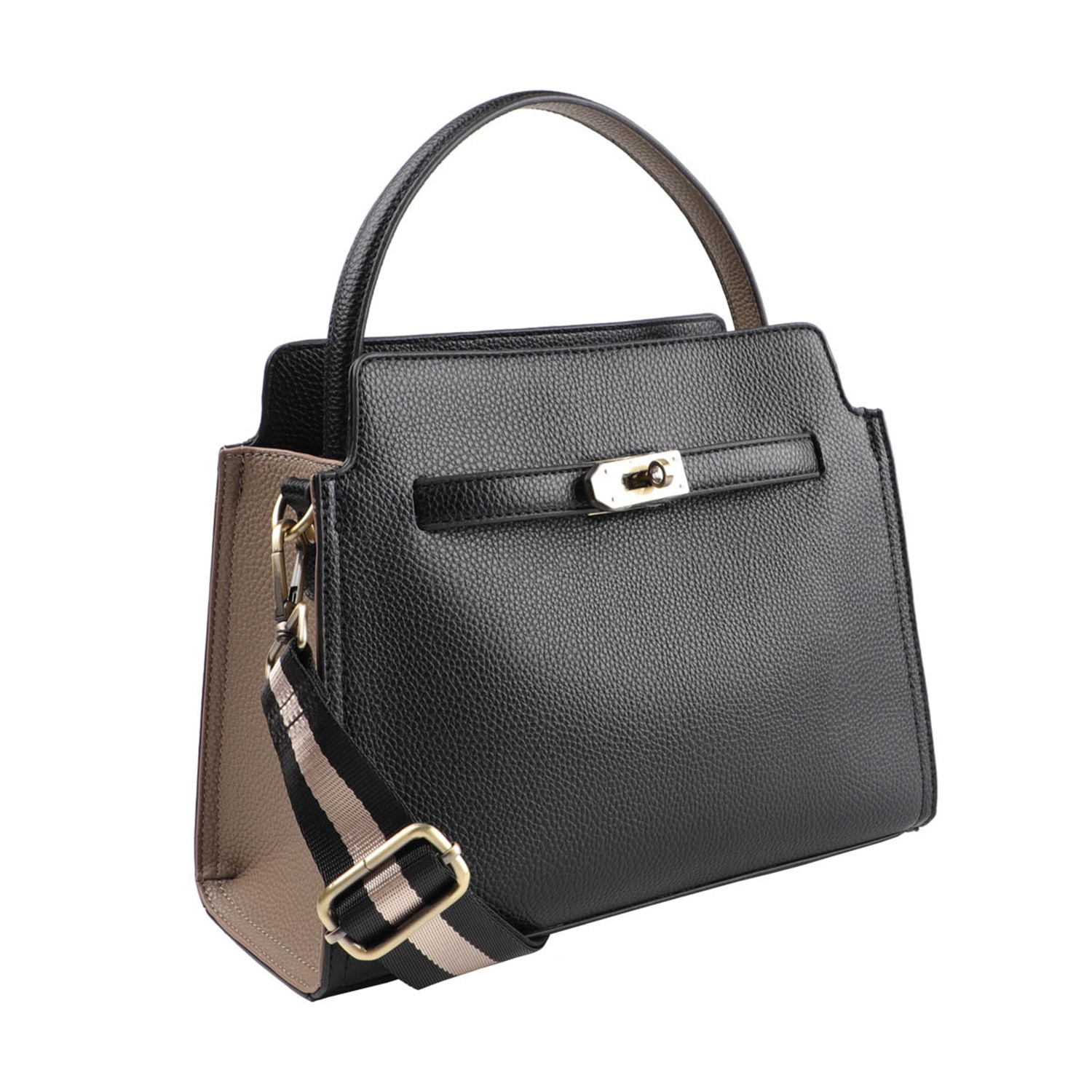 リズデイズ フェイクレザー バイカラー ショルダーバッグ