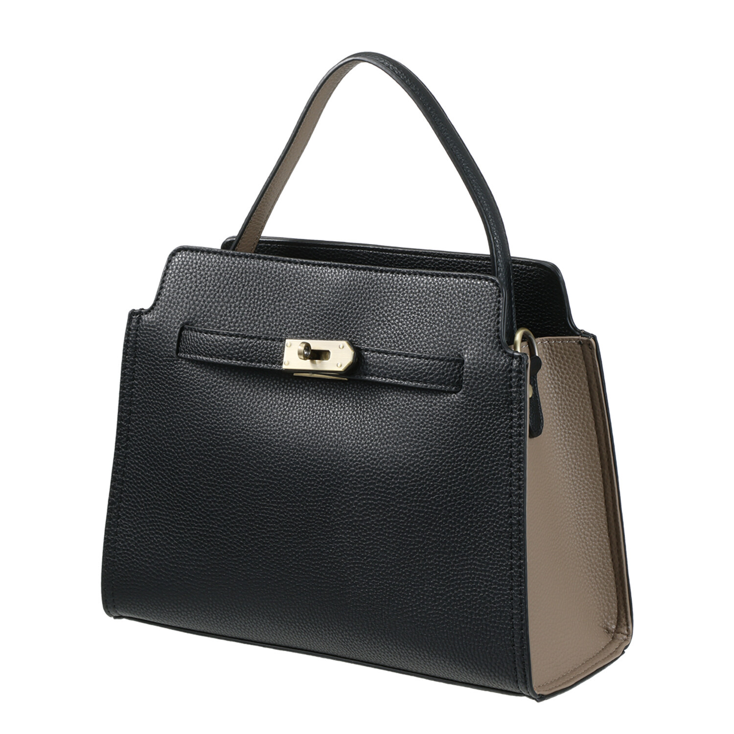 リズデイズ フェイクレザー バイカラー ショルダーバッグ