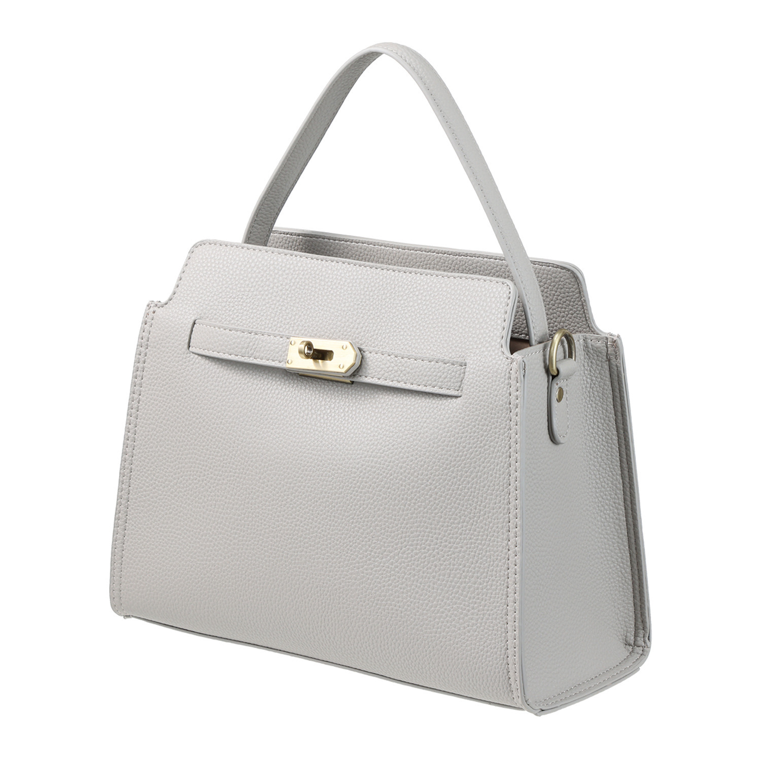 リズデイズ フェイクレザー バイカラー ショルダーバッグ