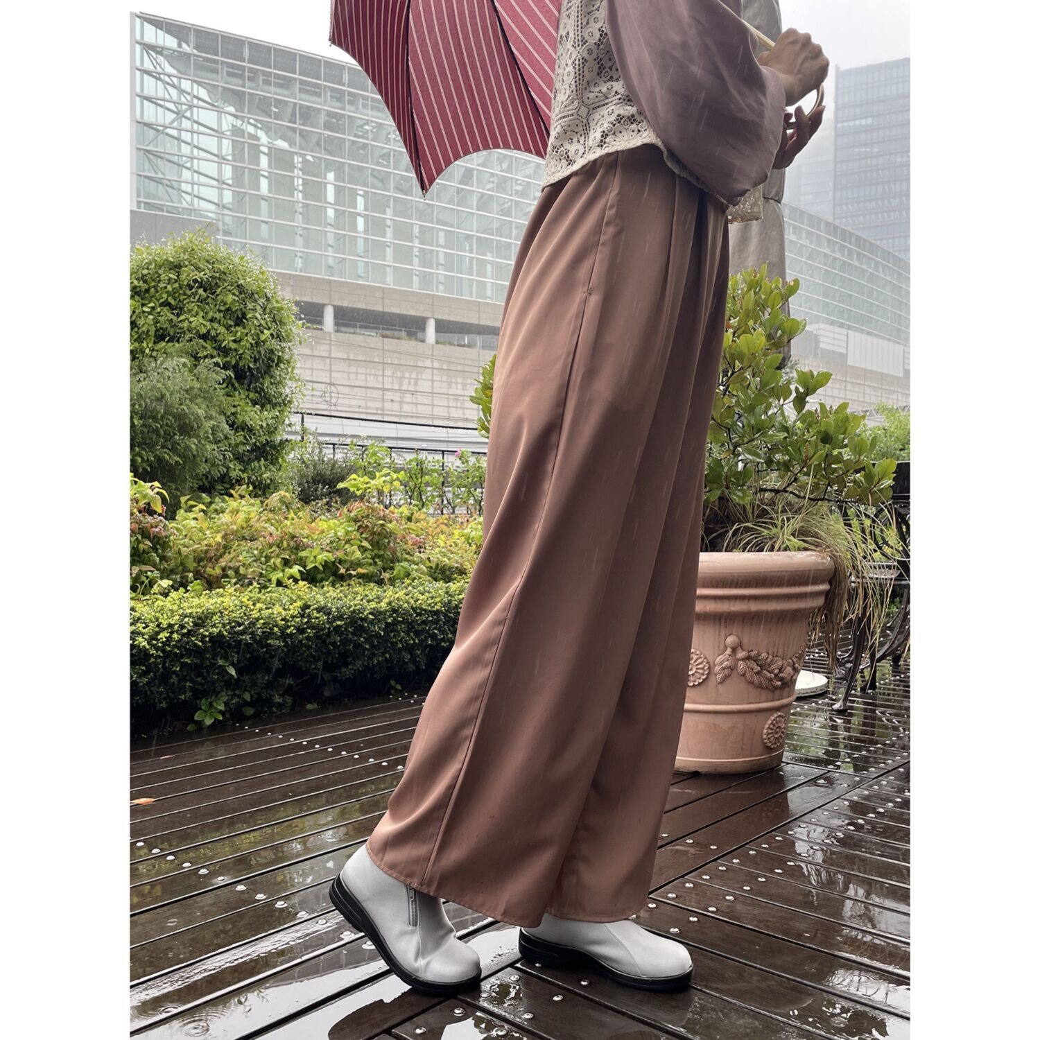 トップドライ サイドファスナー付 ハイカットレインシューズ