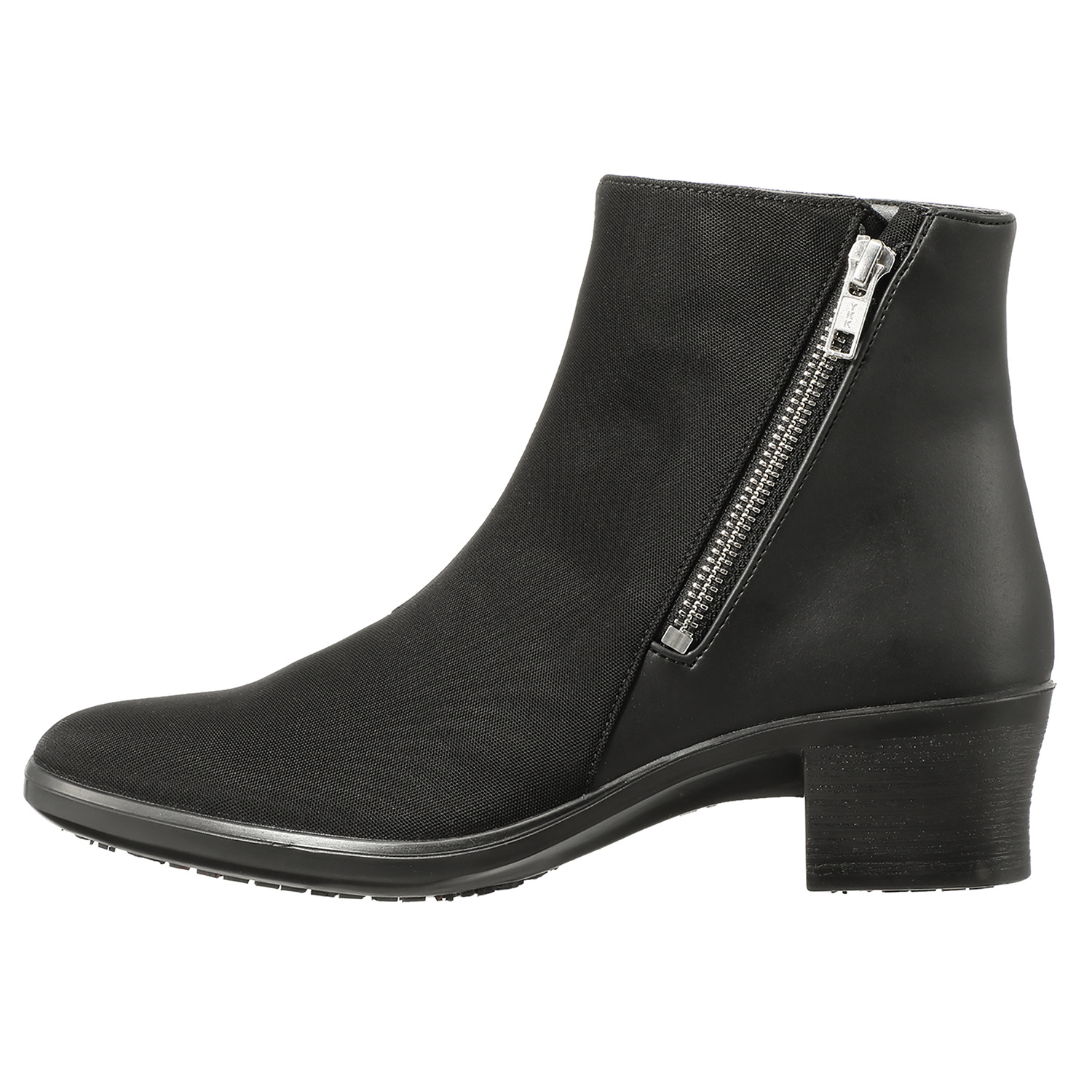 トップドライ 天気予報を気にせず履ける ファスナー付 エレガントヒールブーツ