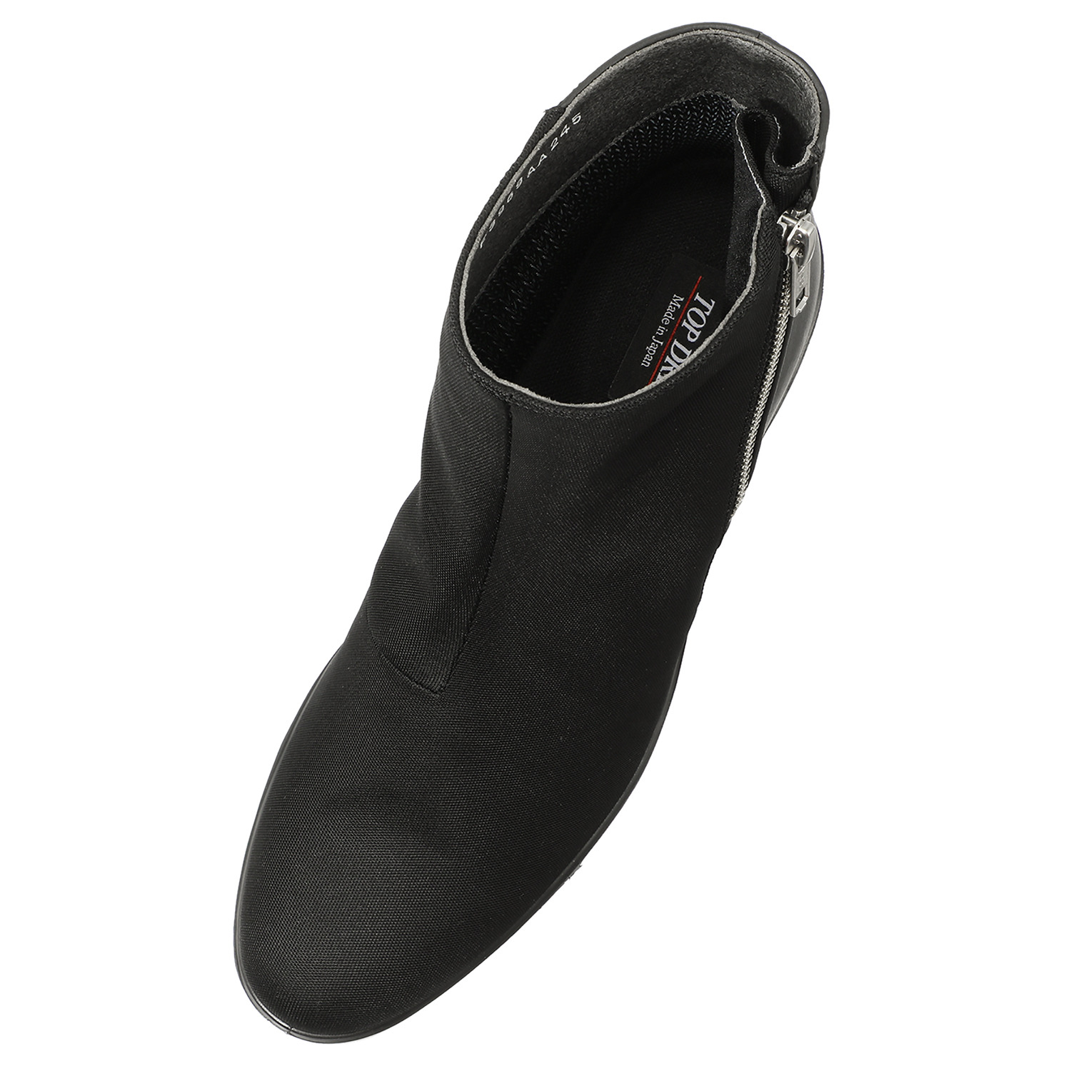 トップドライ 天気予報を気にせず履ける ファスナー付 エレガントヒールブーツ